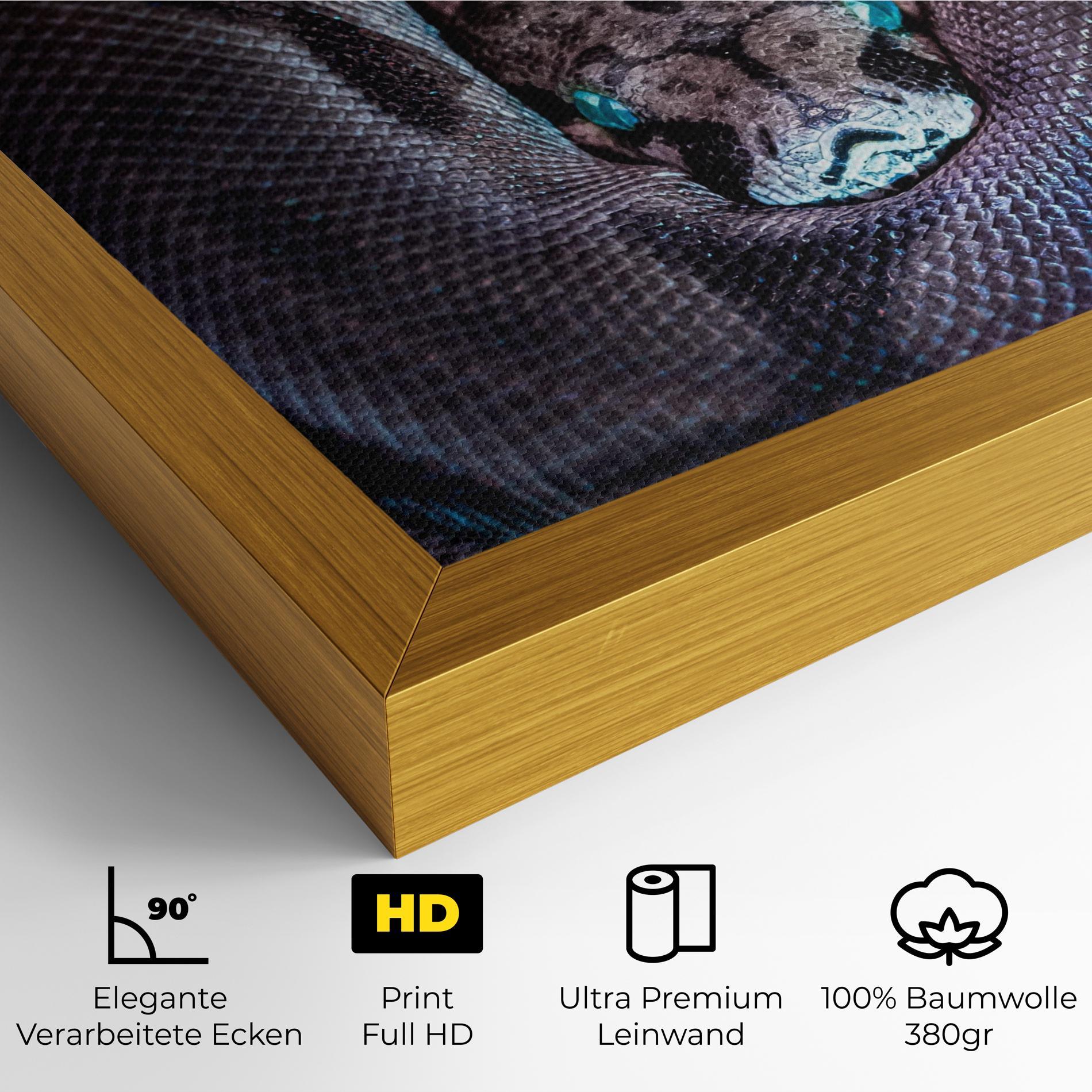 Leinwandbild Vibrant Snake mockup 4