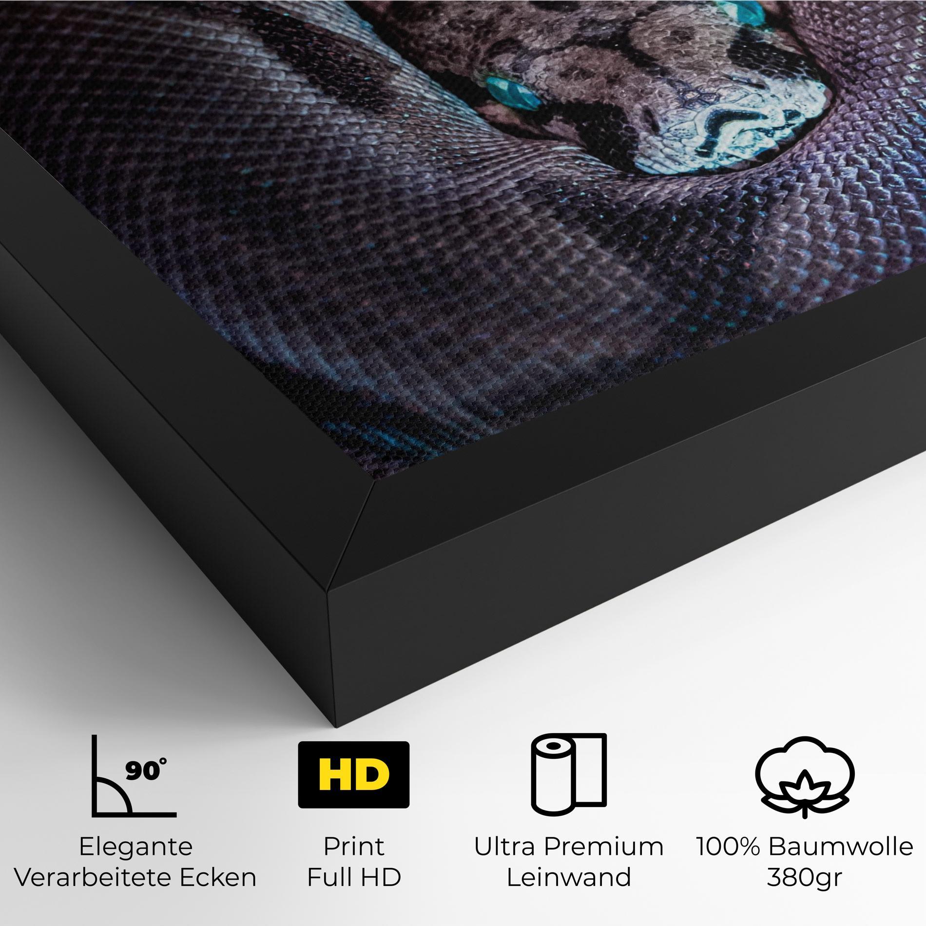 Leinwandbild Vibrant Snake mockup 4