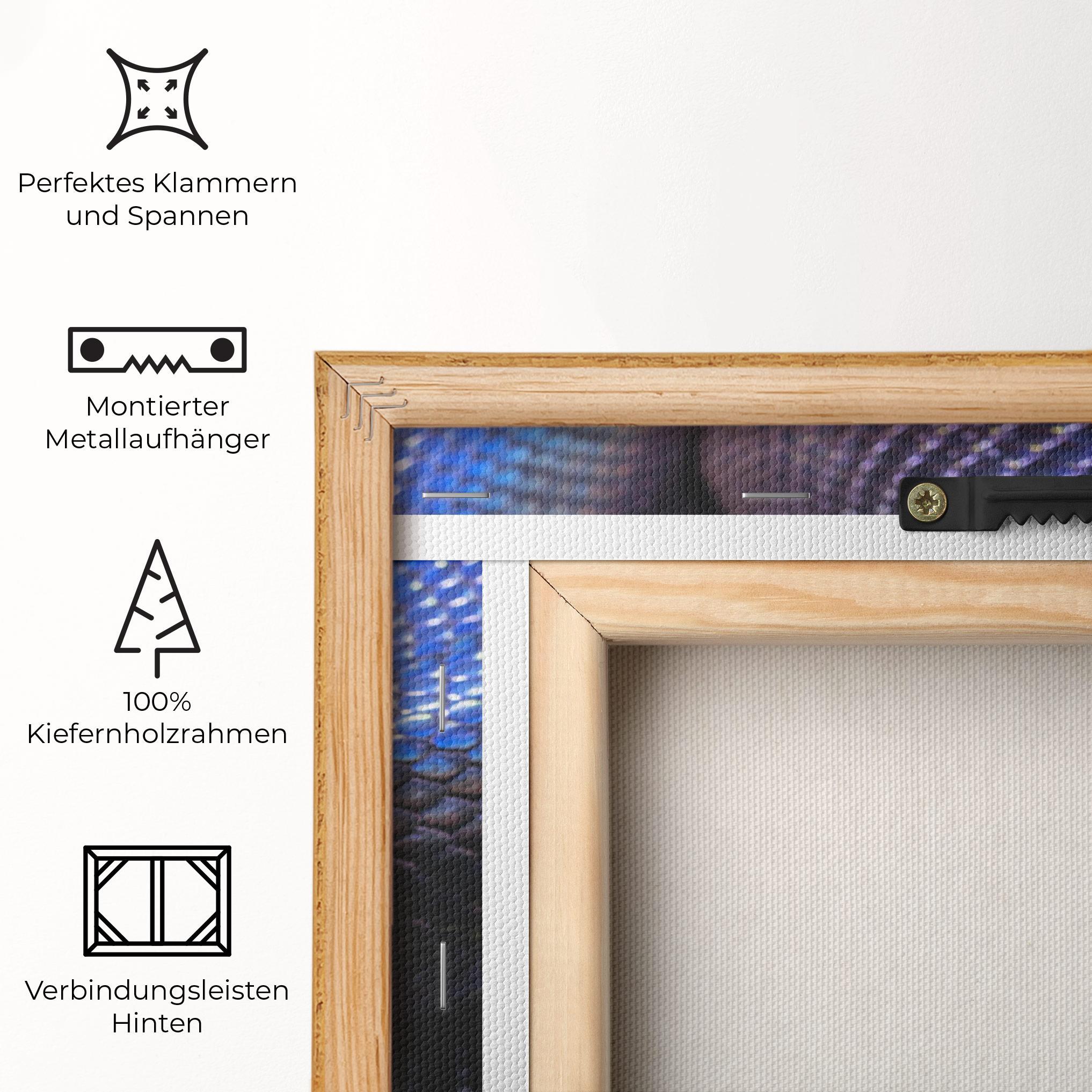 Leinwandbild Snake Skin mockup 5