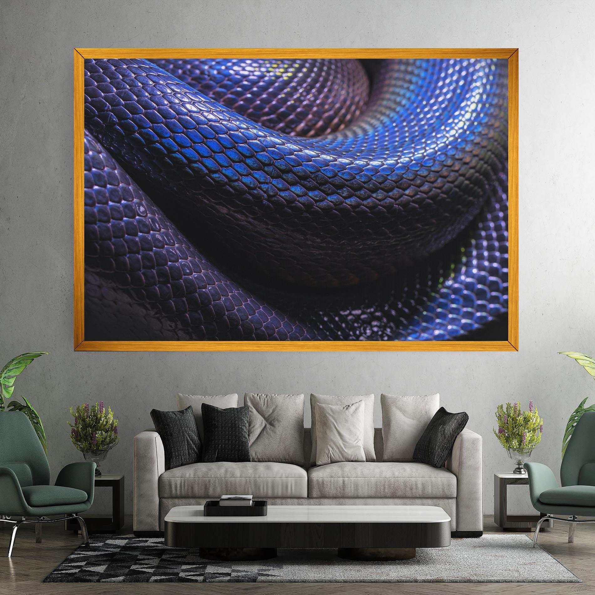 Leinwandbild Snake Skin mockup 7