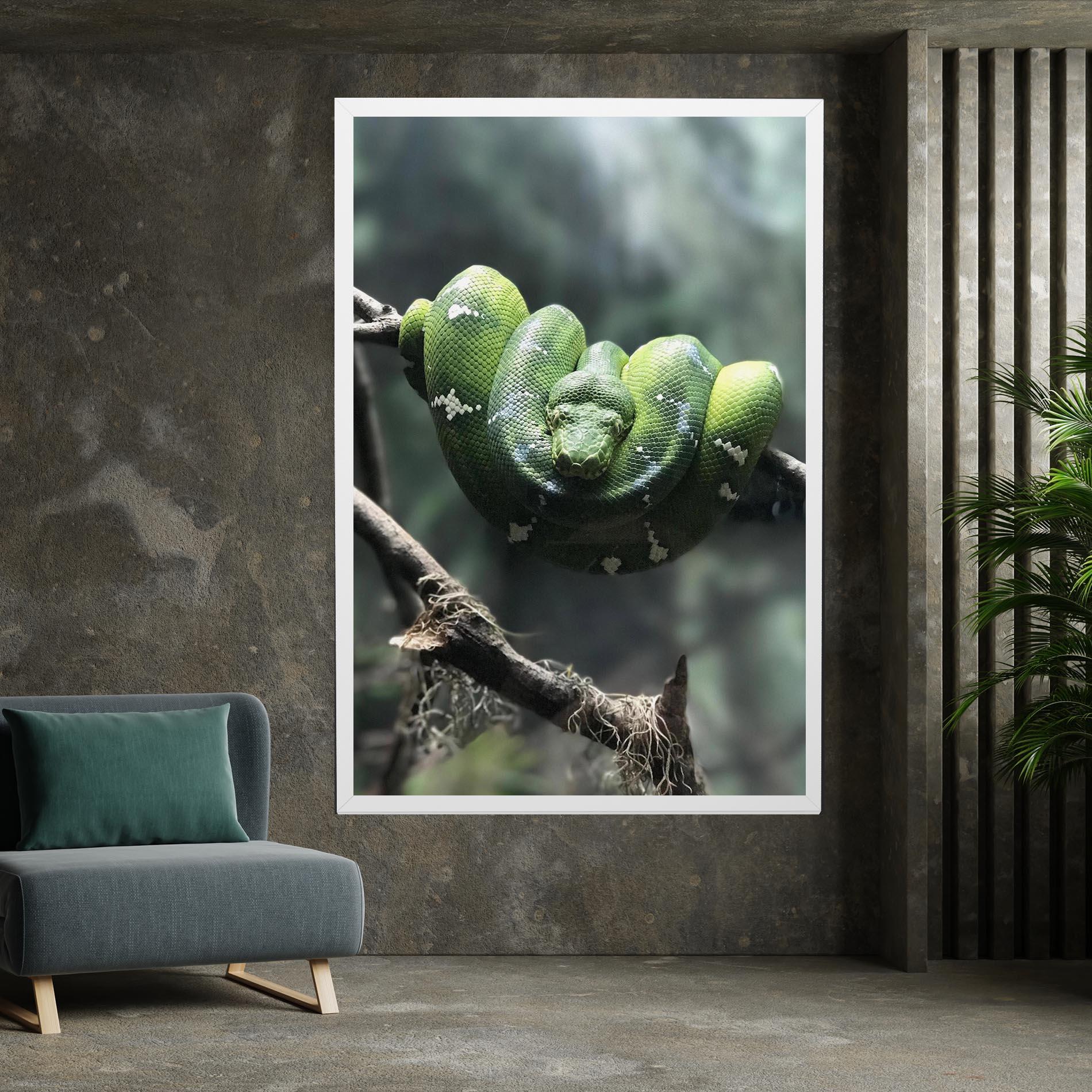 Leinwandbild Sleepy Snake mockup 7