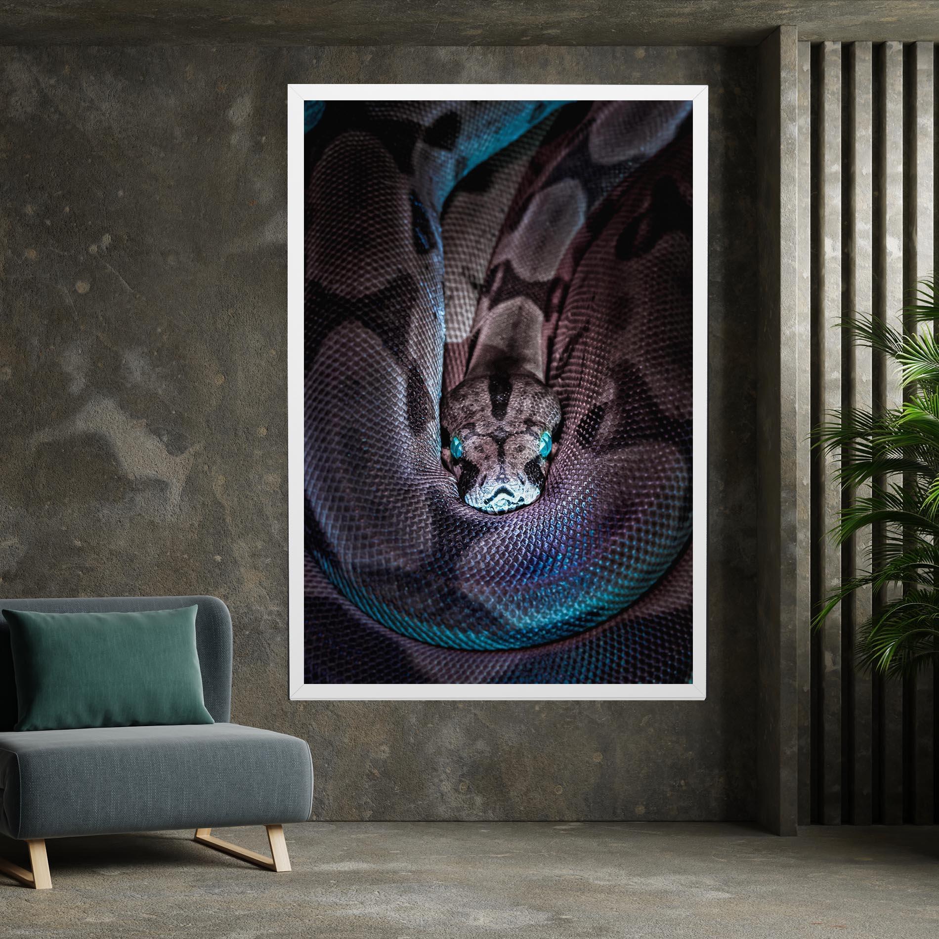 Leinwandbild Vibrant Snake mockup 7