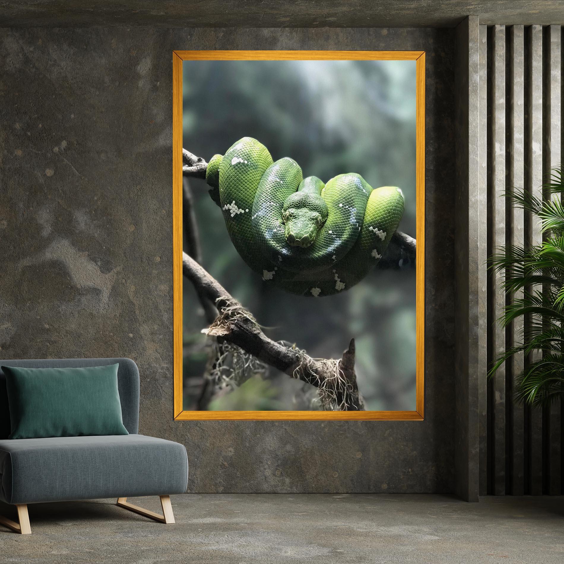 Leinwandbild Sleepy Snake mockup 7