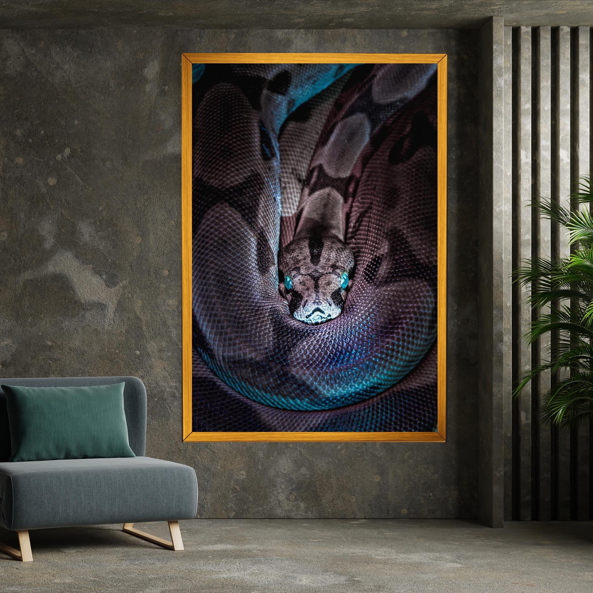 Leinwandbild Vibrant Snake mockup 7