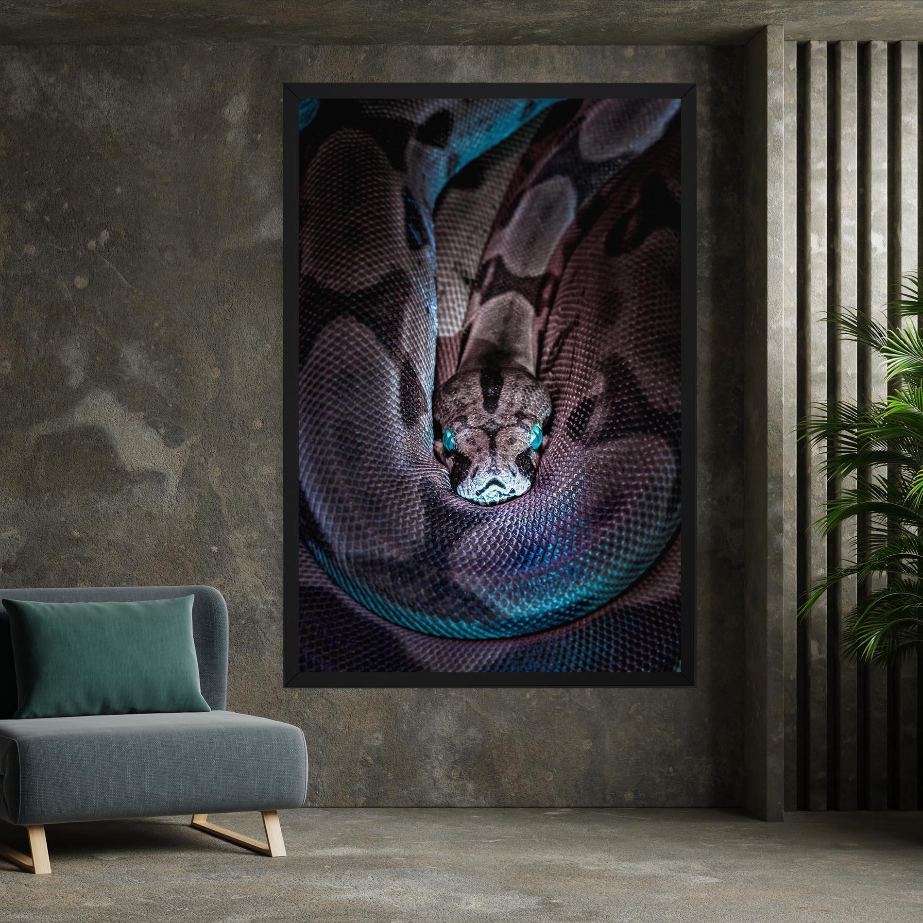 Leinwandbild Vibrant Snake mockup 7