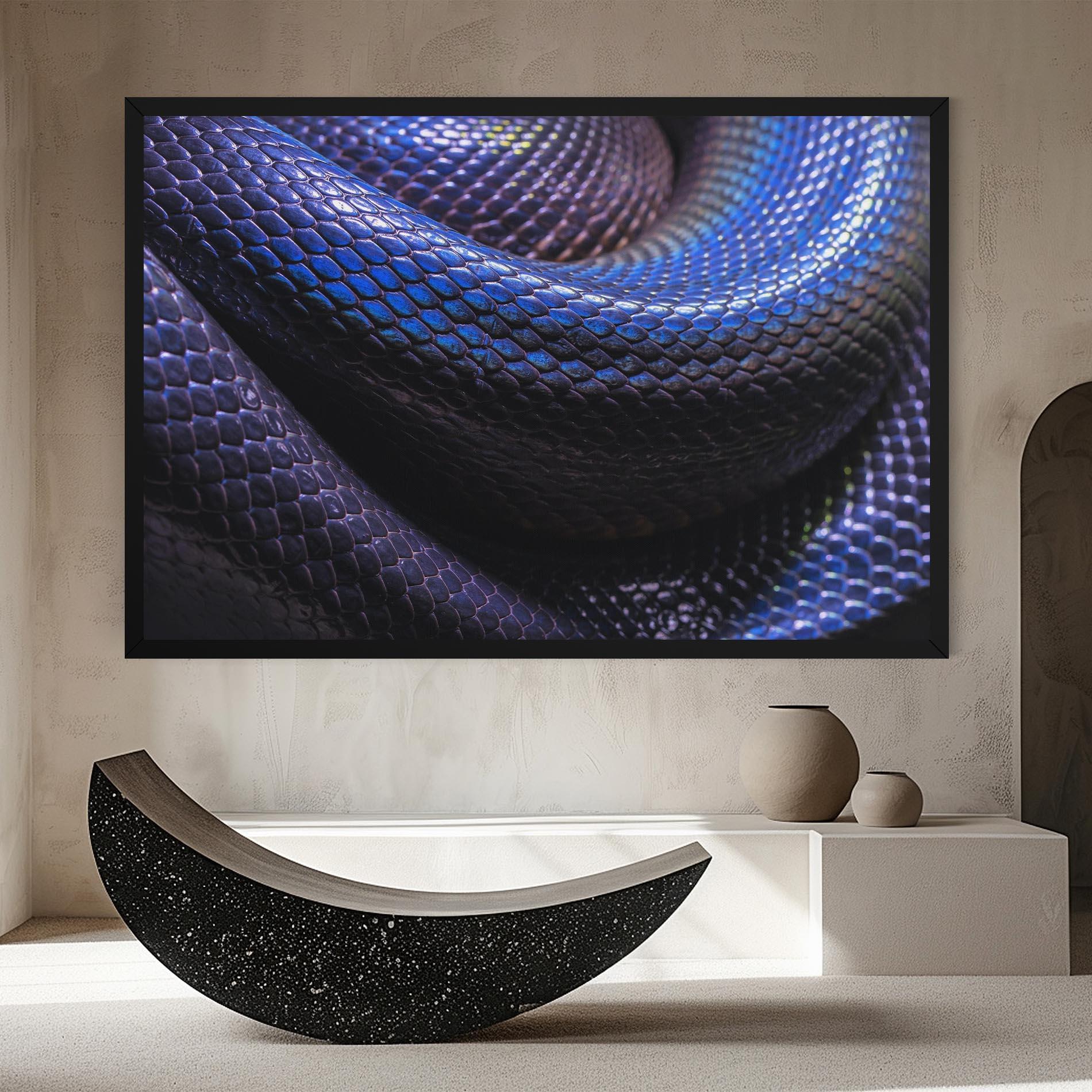 Leinwandbild Snake Skin mockup 8