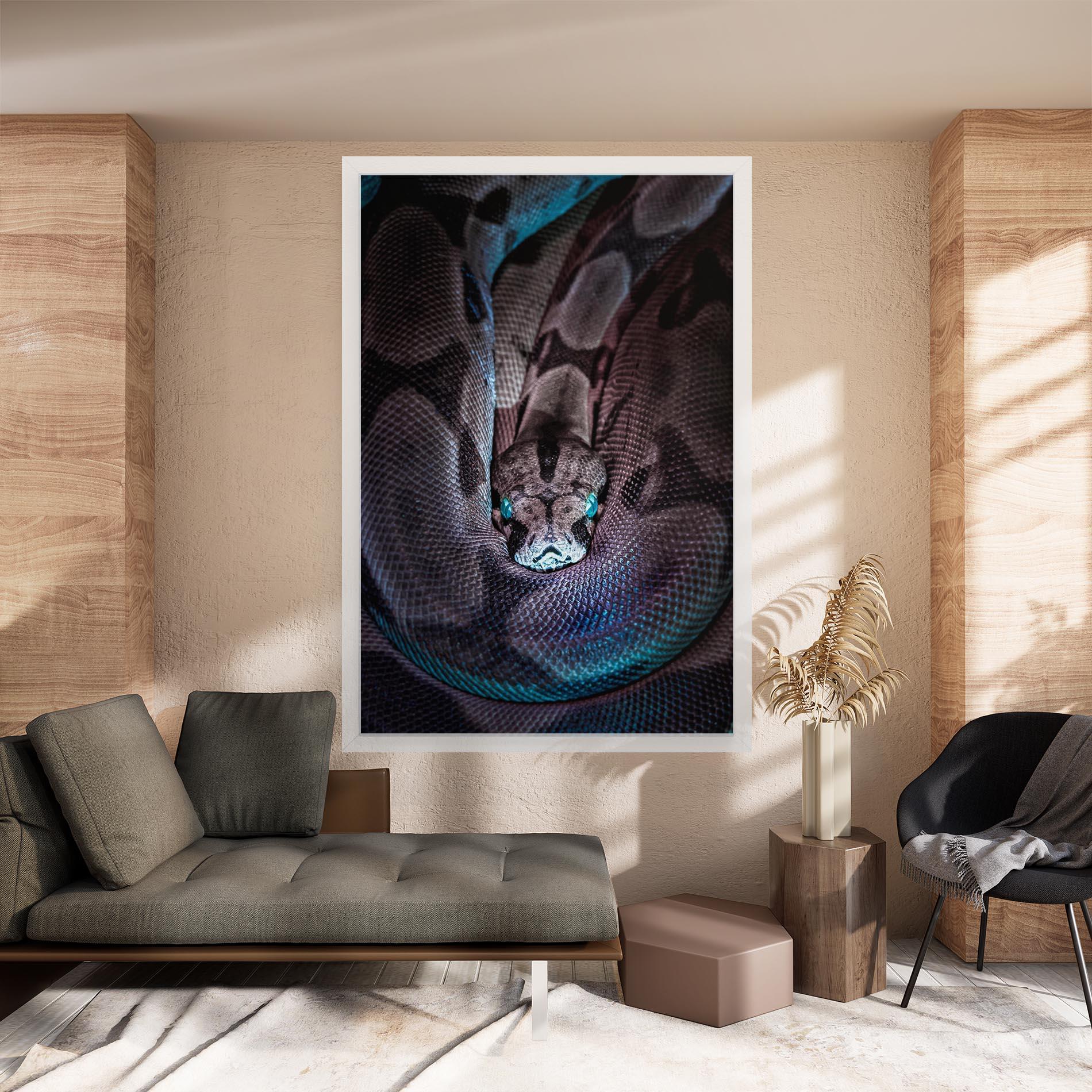 Leinwandbild Vibrant Snake mockup 8