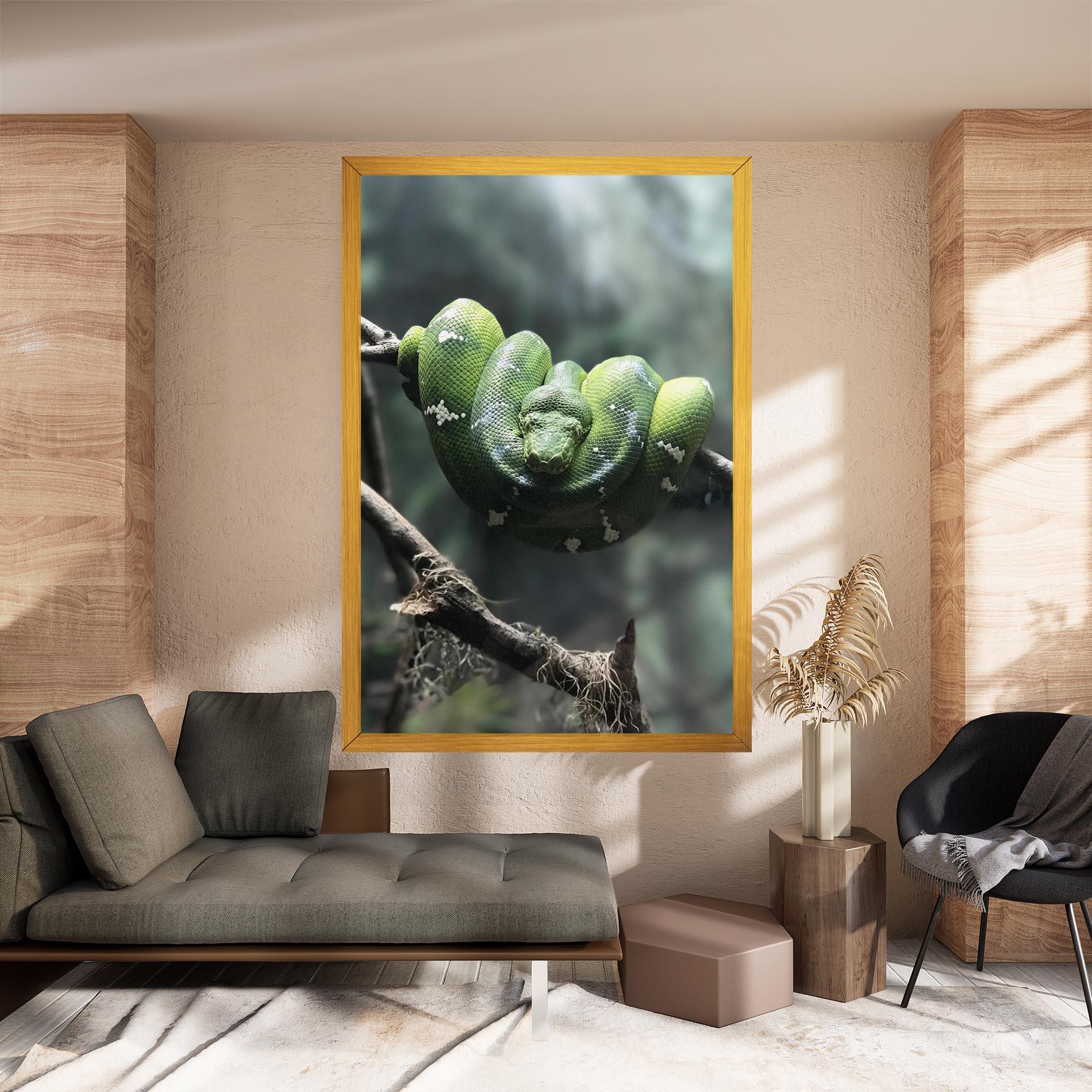 Leinwandbild Sleepy Snake mockup 8
