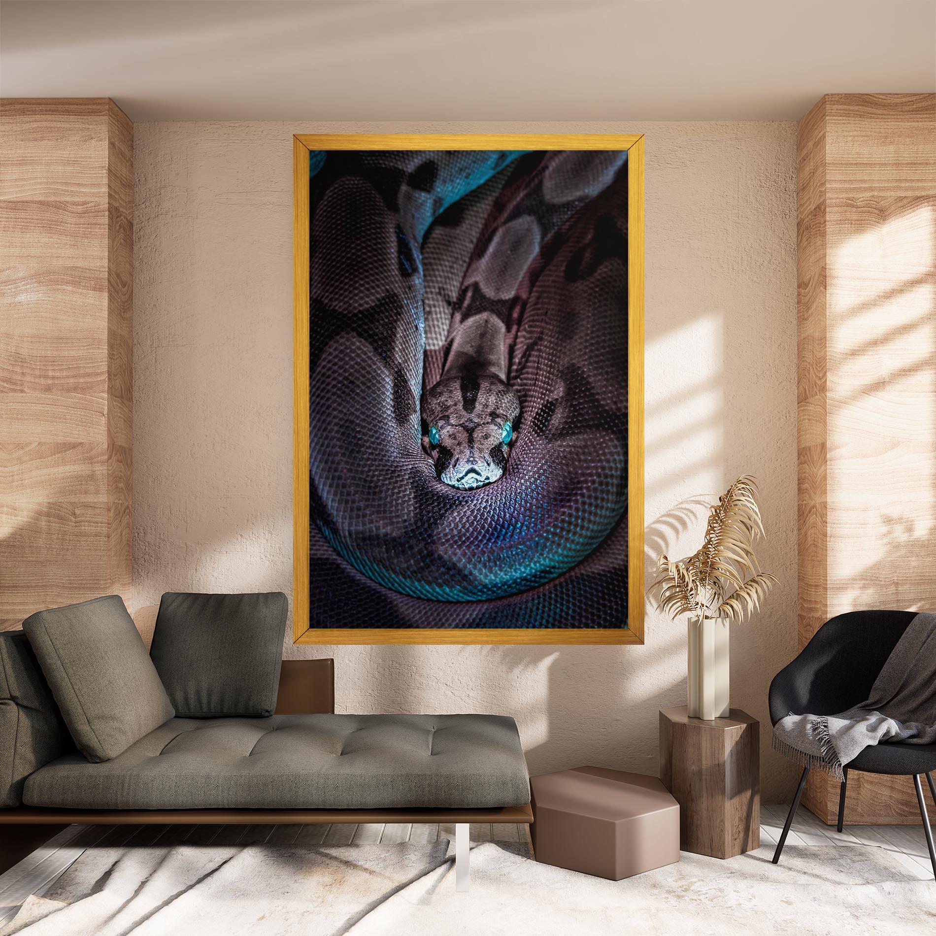 Leinwandbild Vibrant Snake mockup 8