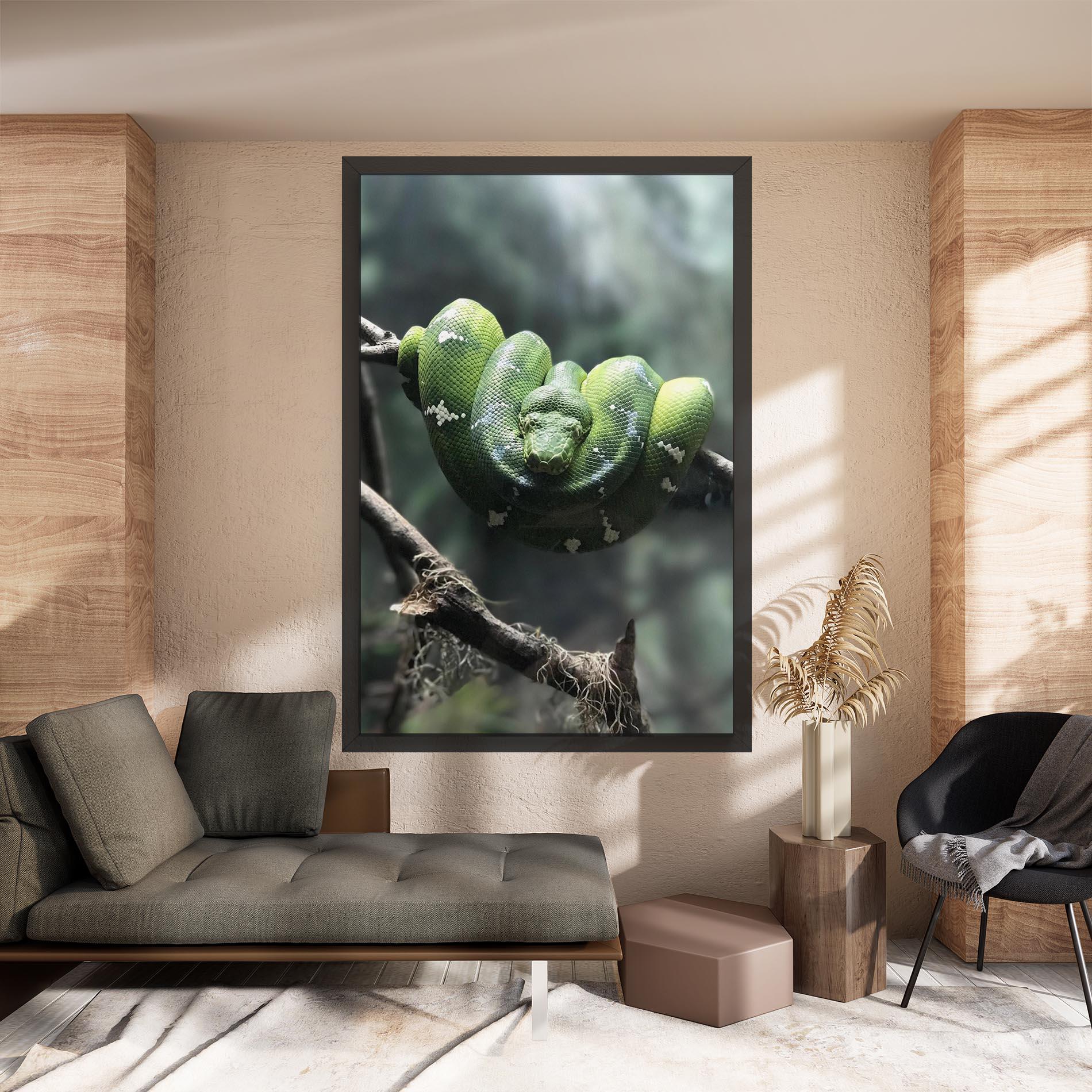 Leinwandbild Sleepy Snake mockup 8