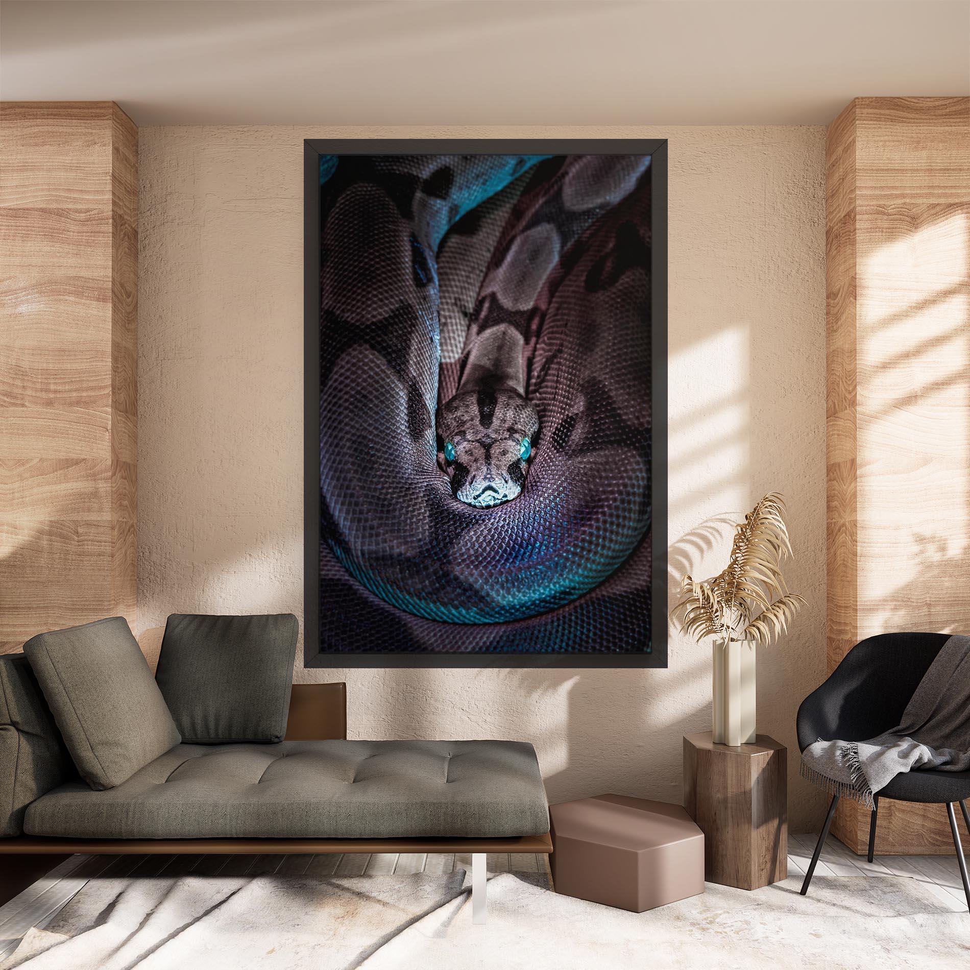 Leinwandbild Vibrant Snake mockup 8