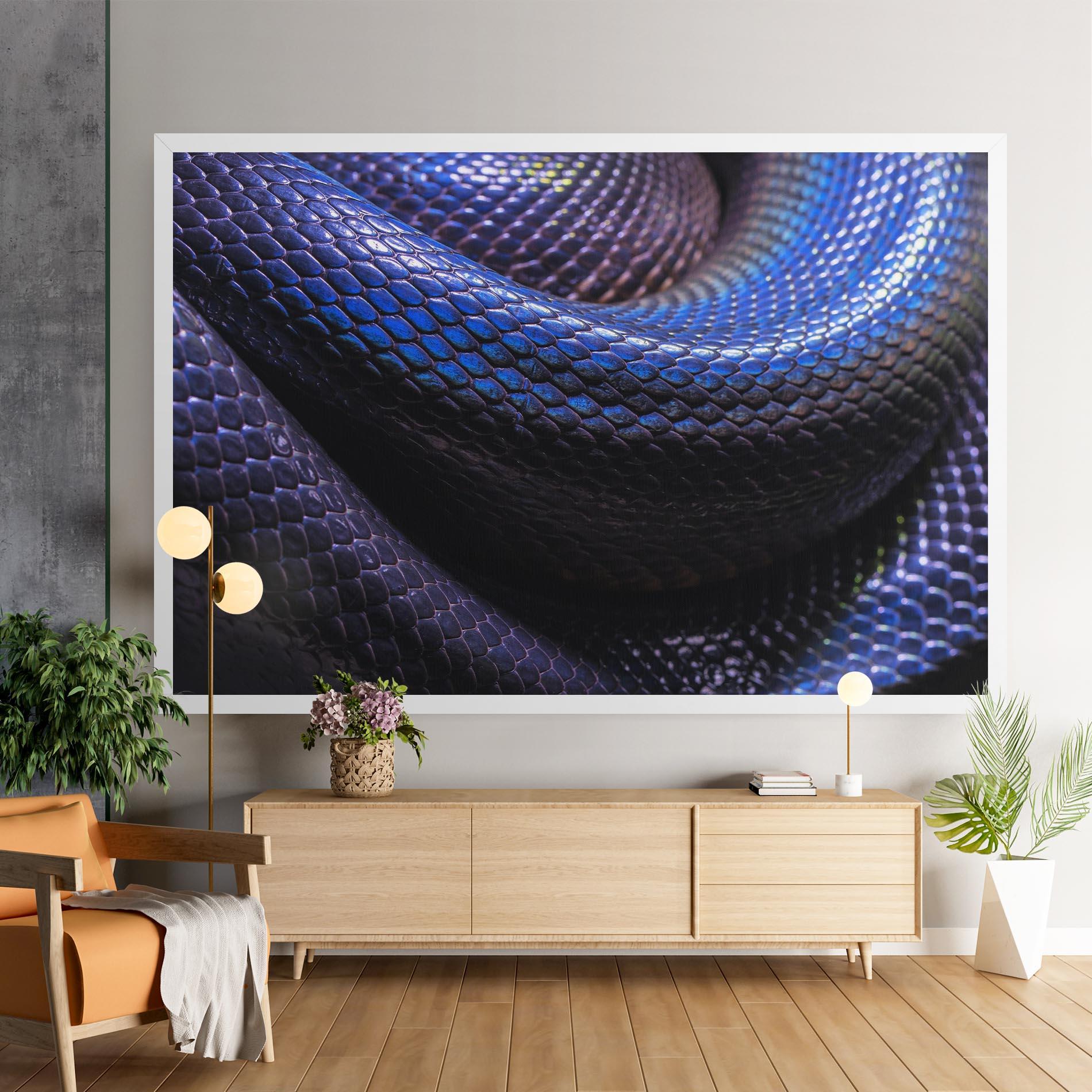 Leinwandbild Snake Skin mockup 9