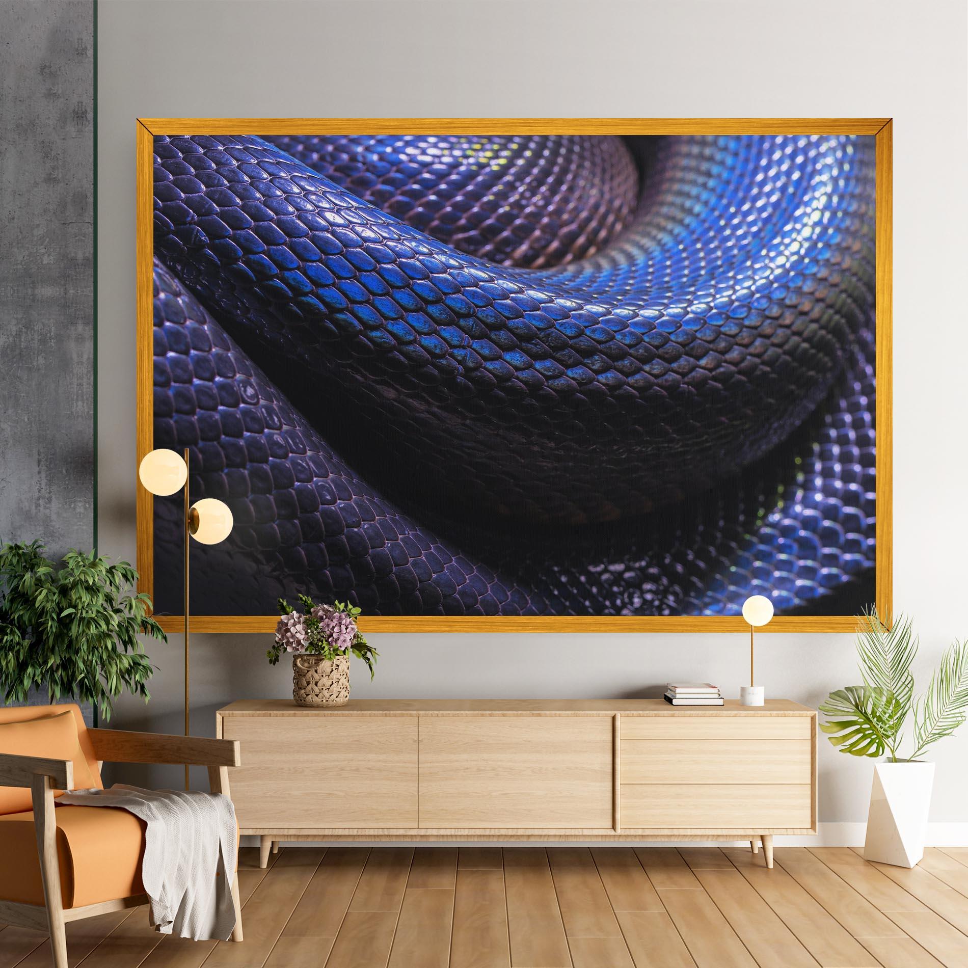 Leinwandbild Snake Skin mockup 9