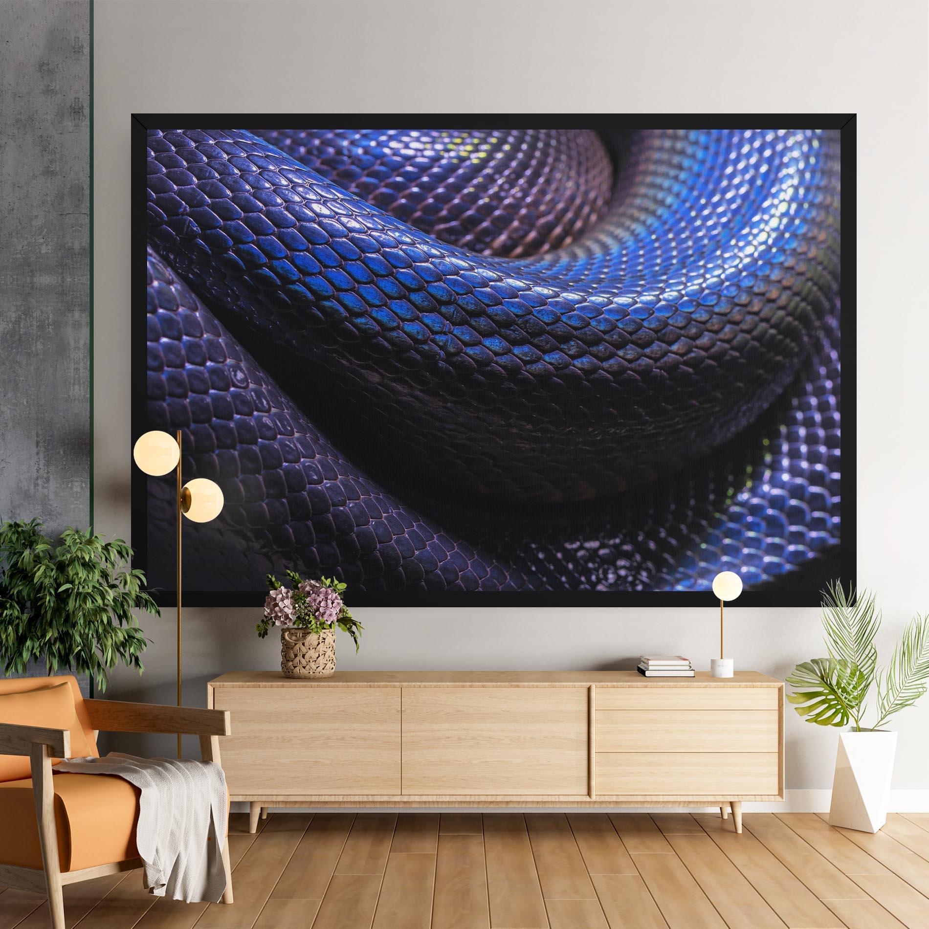 Leinwandbild Snake Skin mockup 9