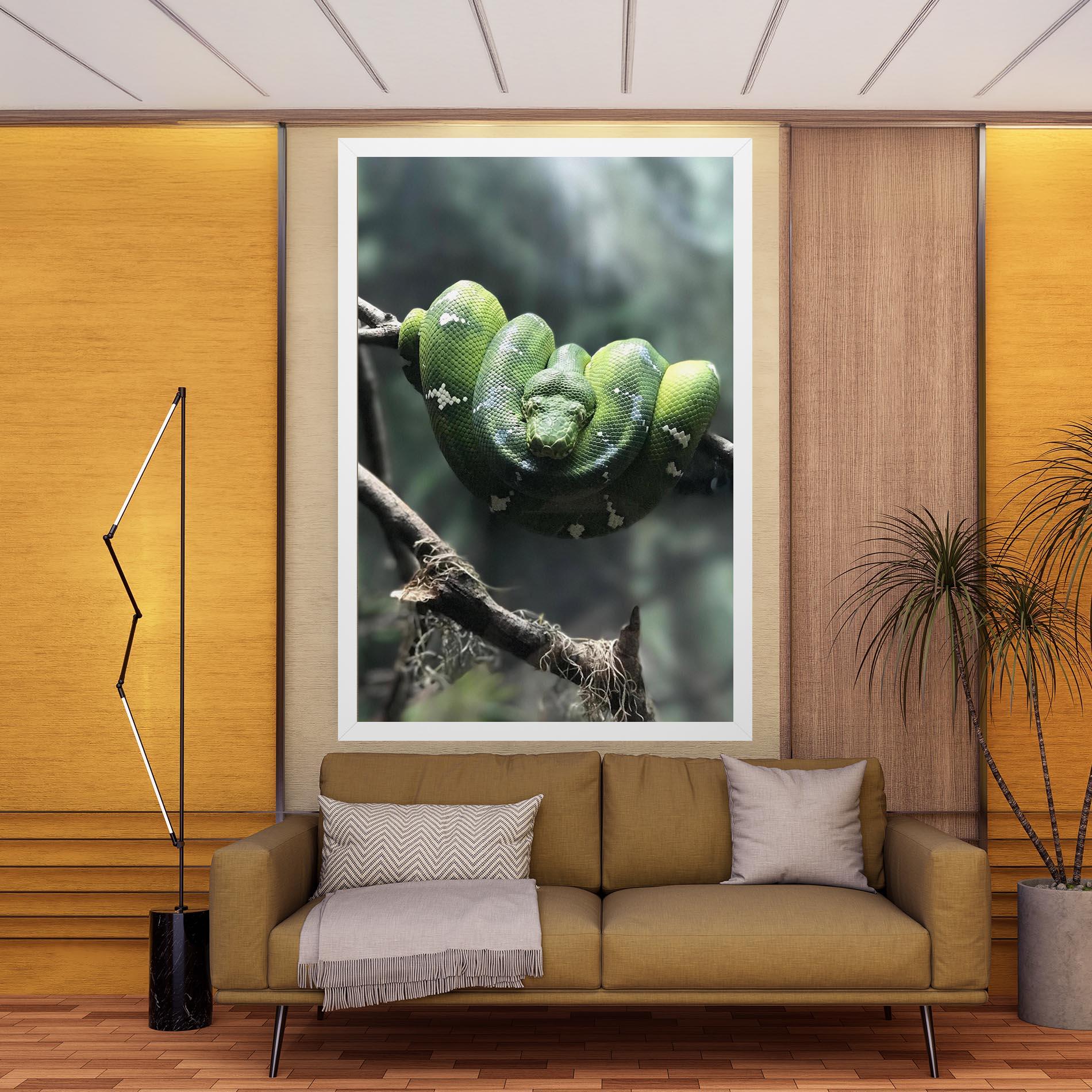 Leinwandbild Sleepy Snake mockup 9