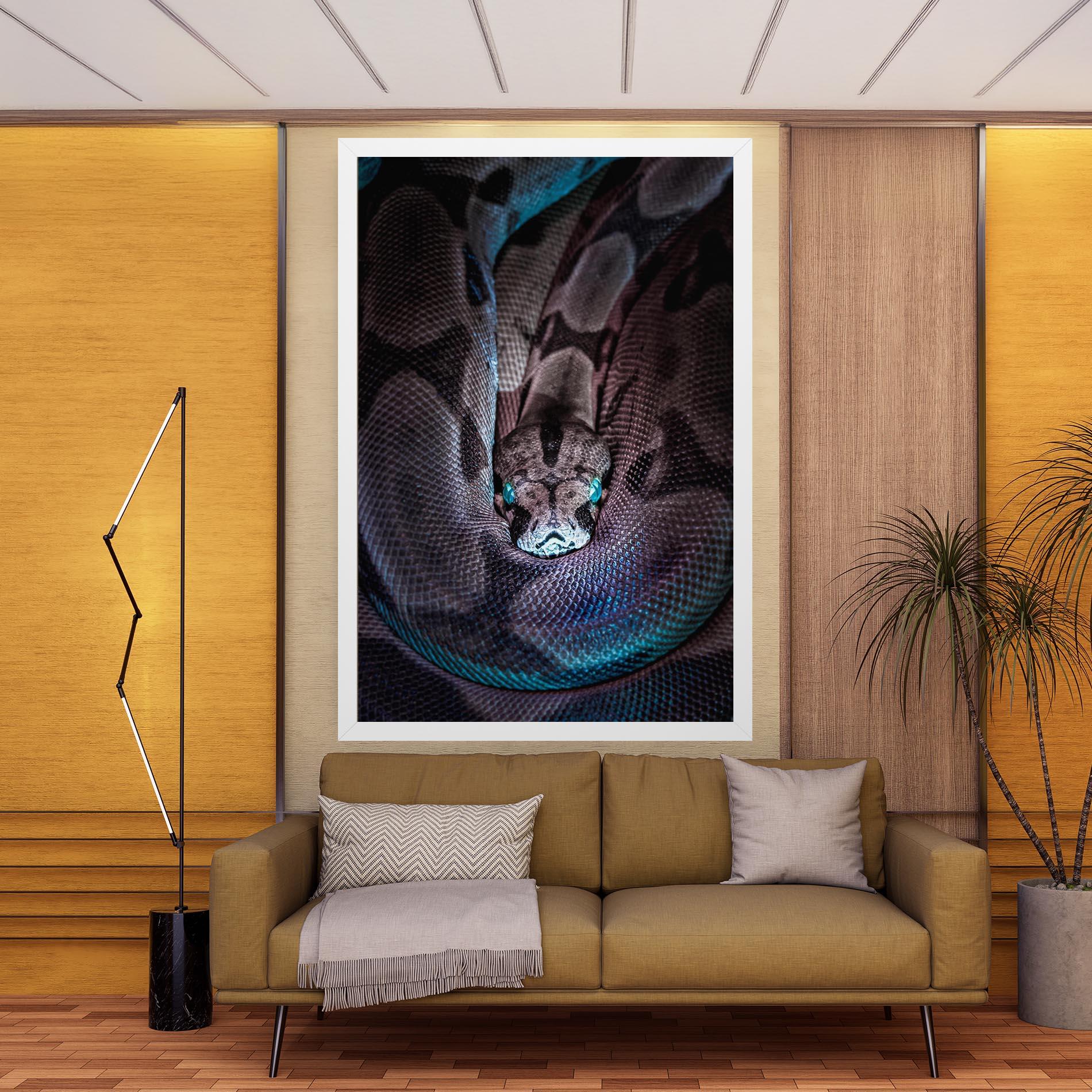 Leinwandbild Vibrant Snake mockup 9