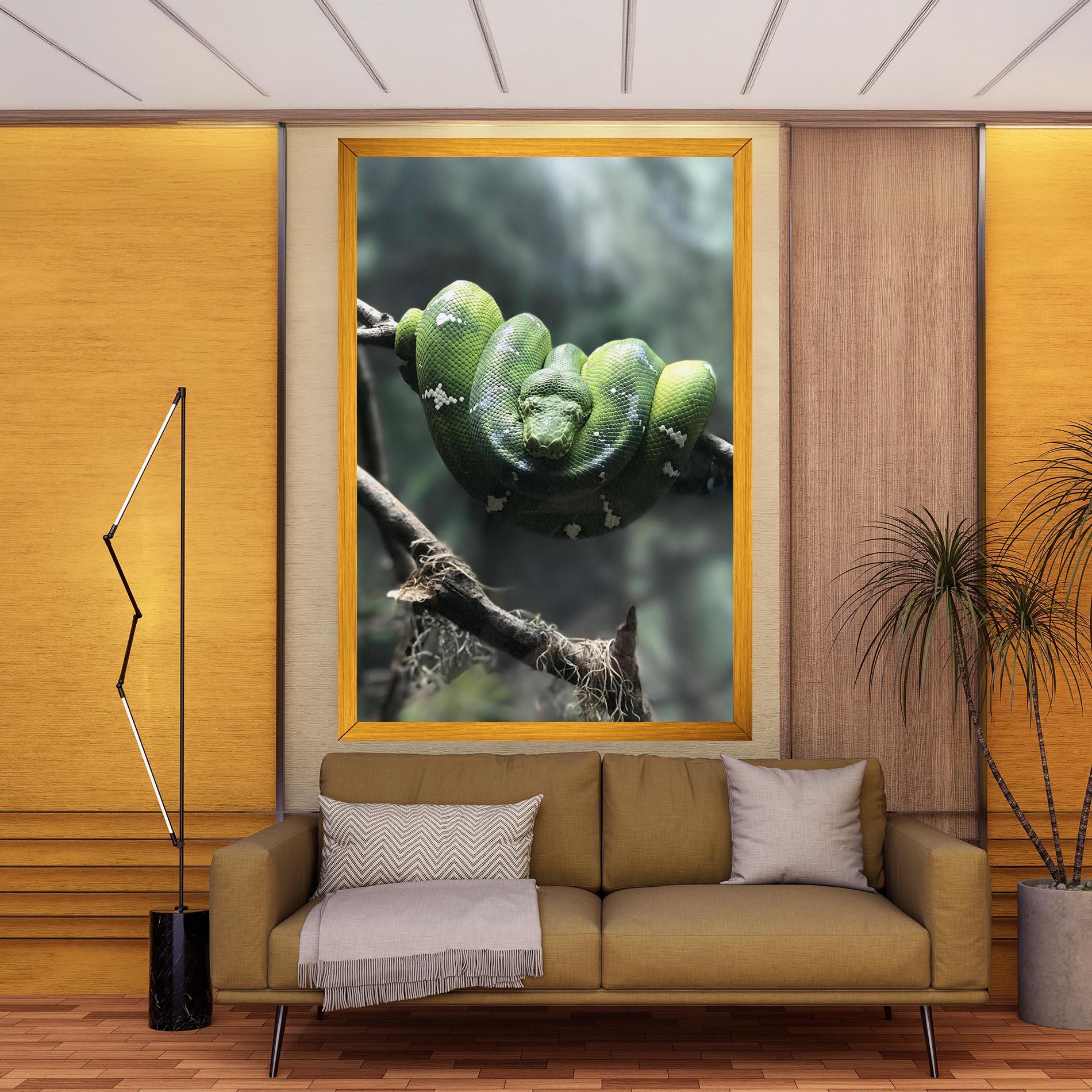 Leinwandbild Sleepy Snake mockup 9