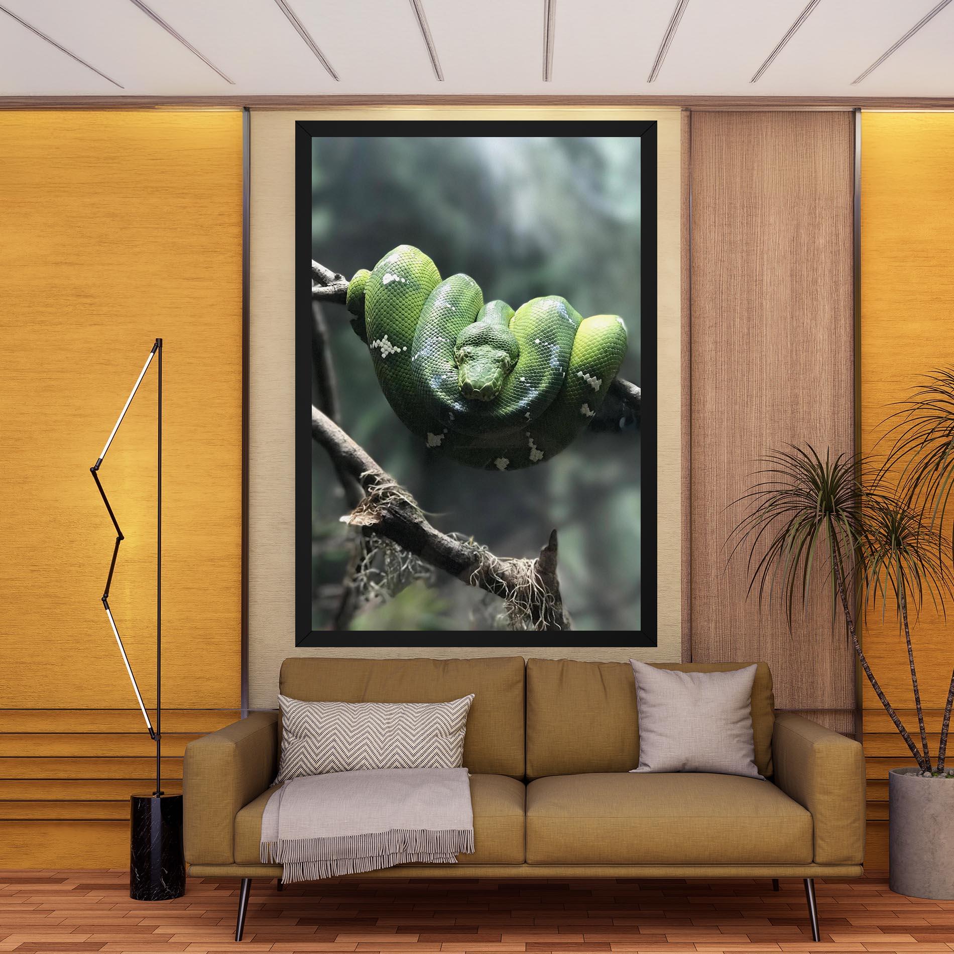 Leinwandbild Sleepy Snake mockup 9