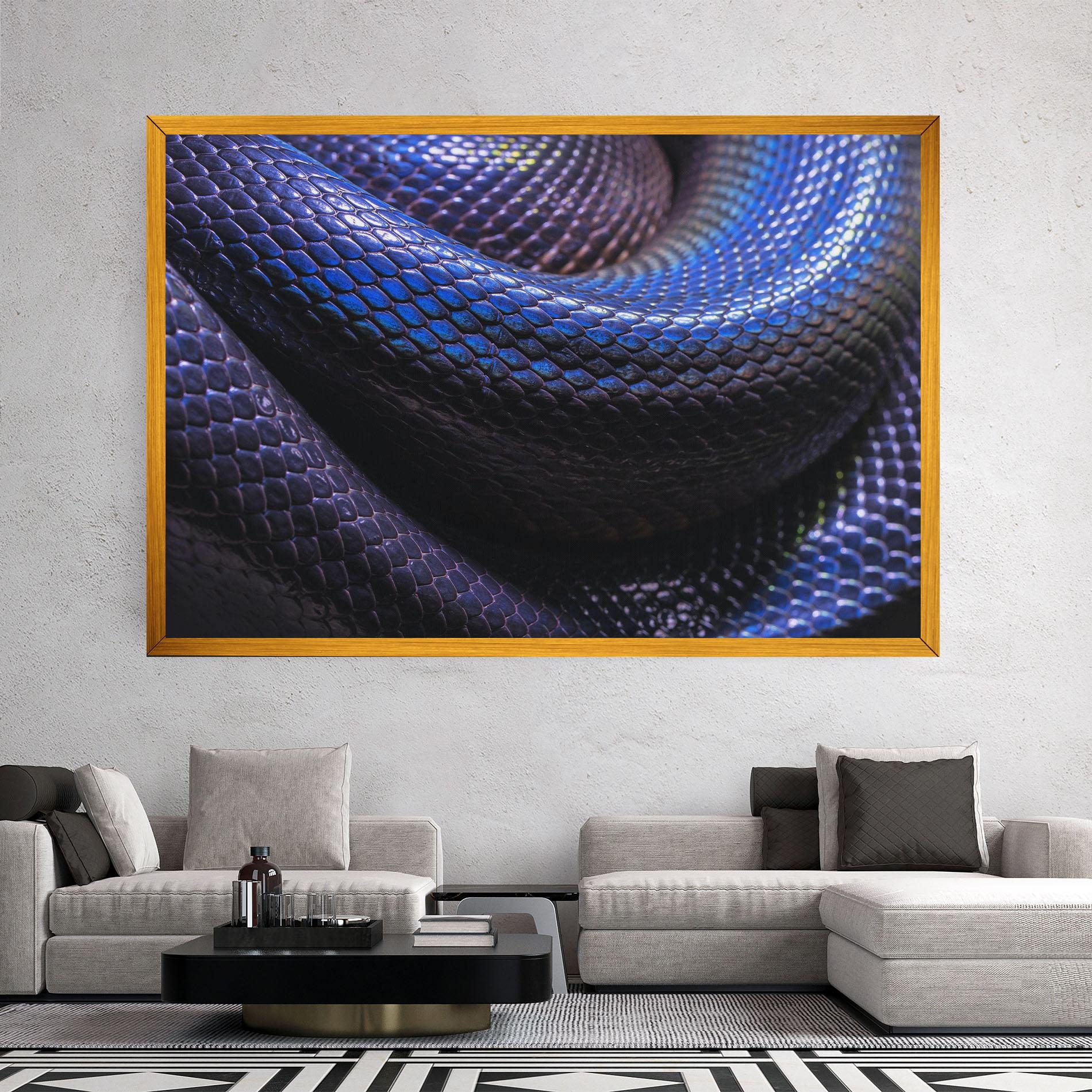Leinwandbild Snake Skin mockup 2