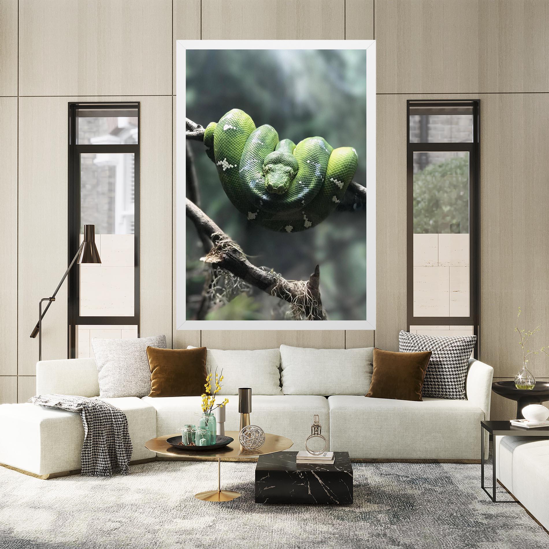 Leinwandbild Sleepy Snake mockup 2