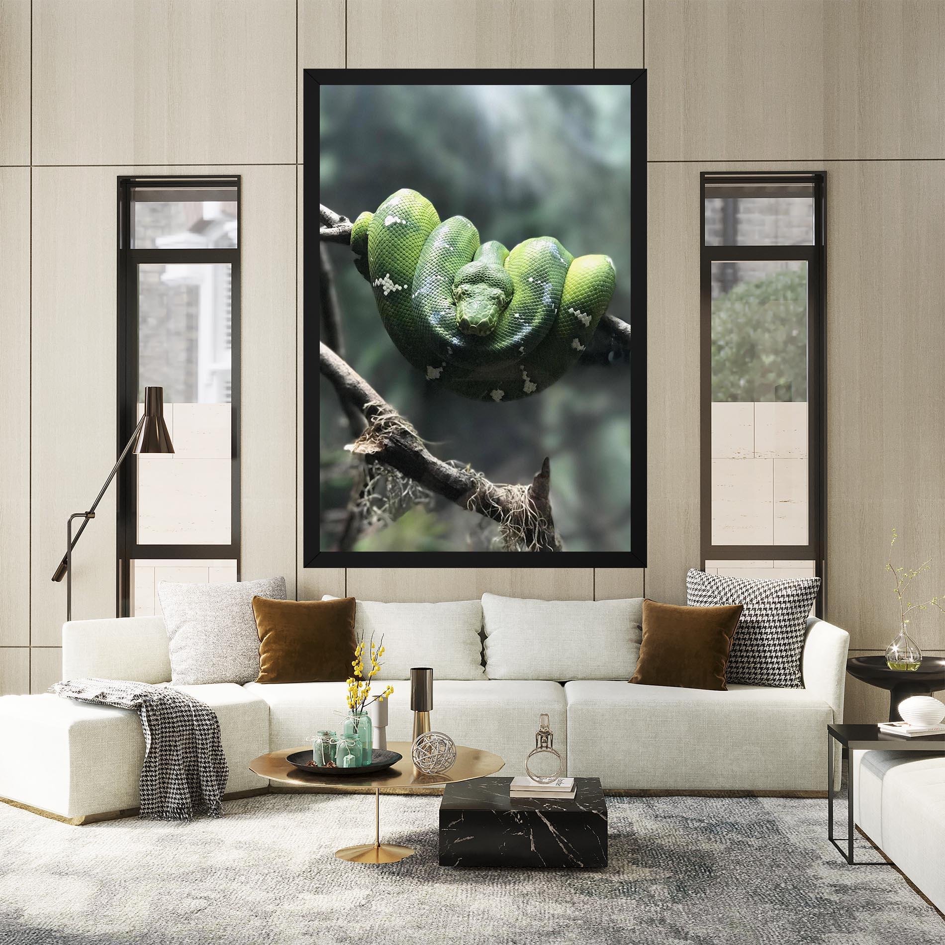 Leinwandbild Sleepy Snake mockup 2