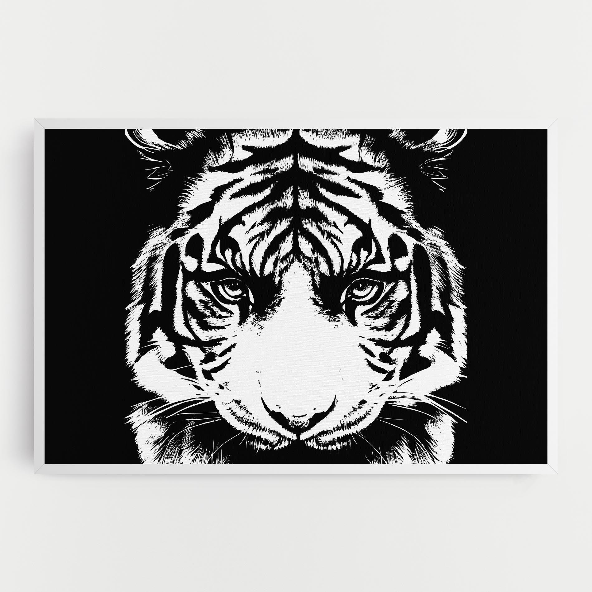 Leinwandbild Big Eyes Tiger mockup 0