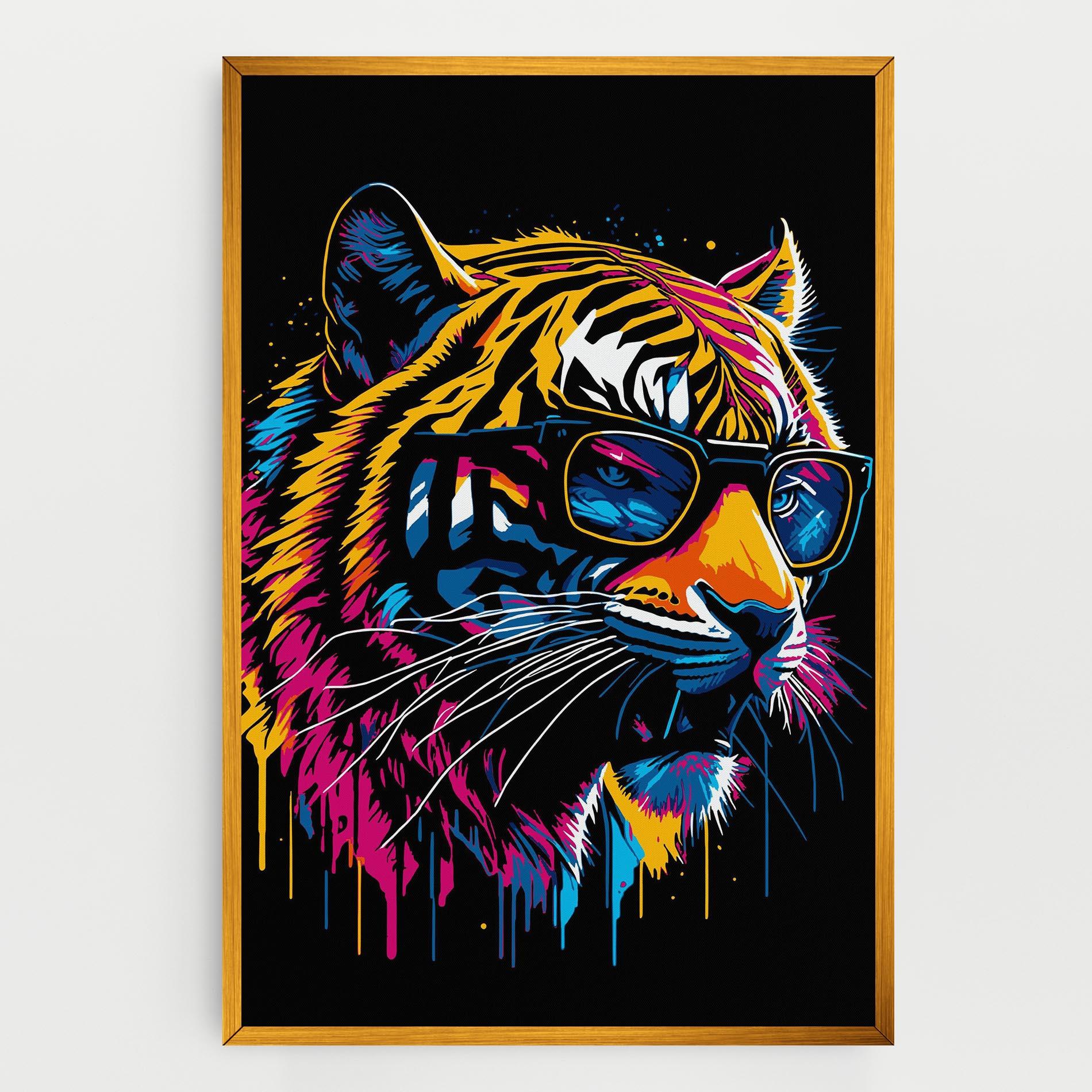 Leinwandbild Cool Tiger mockup 0