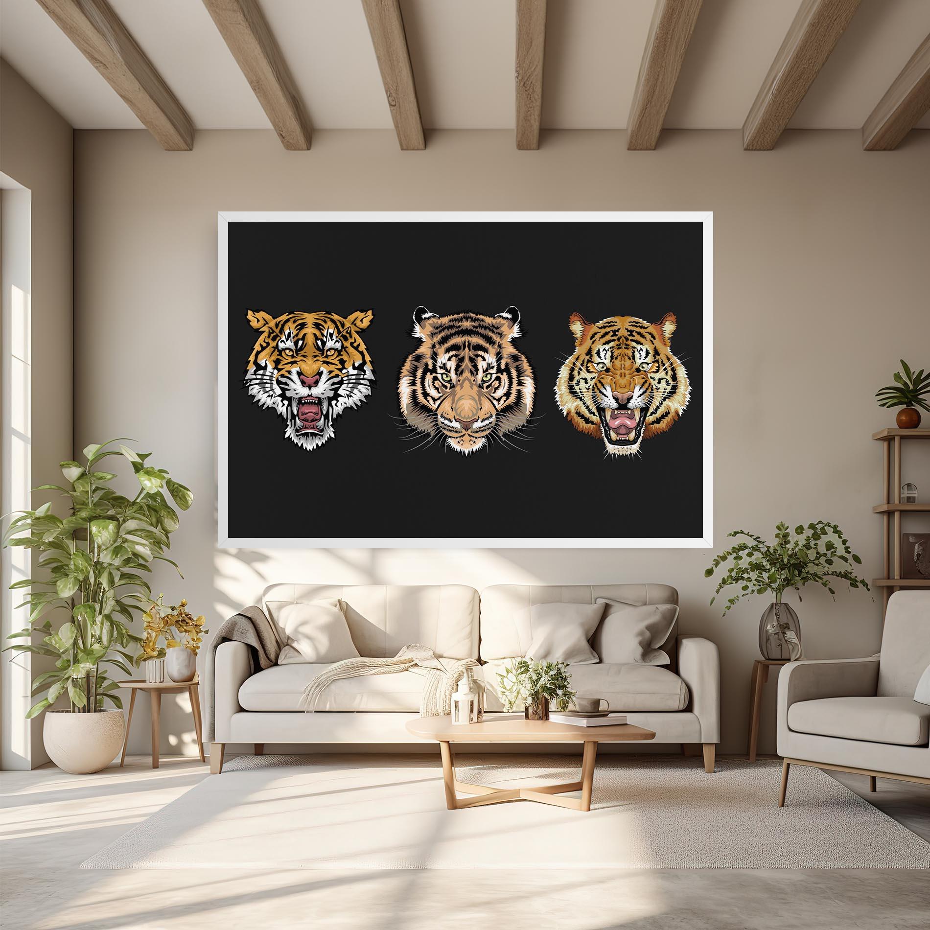 Leinwandbild 3 Tigers mockup 6