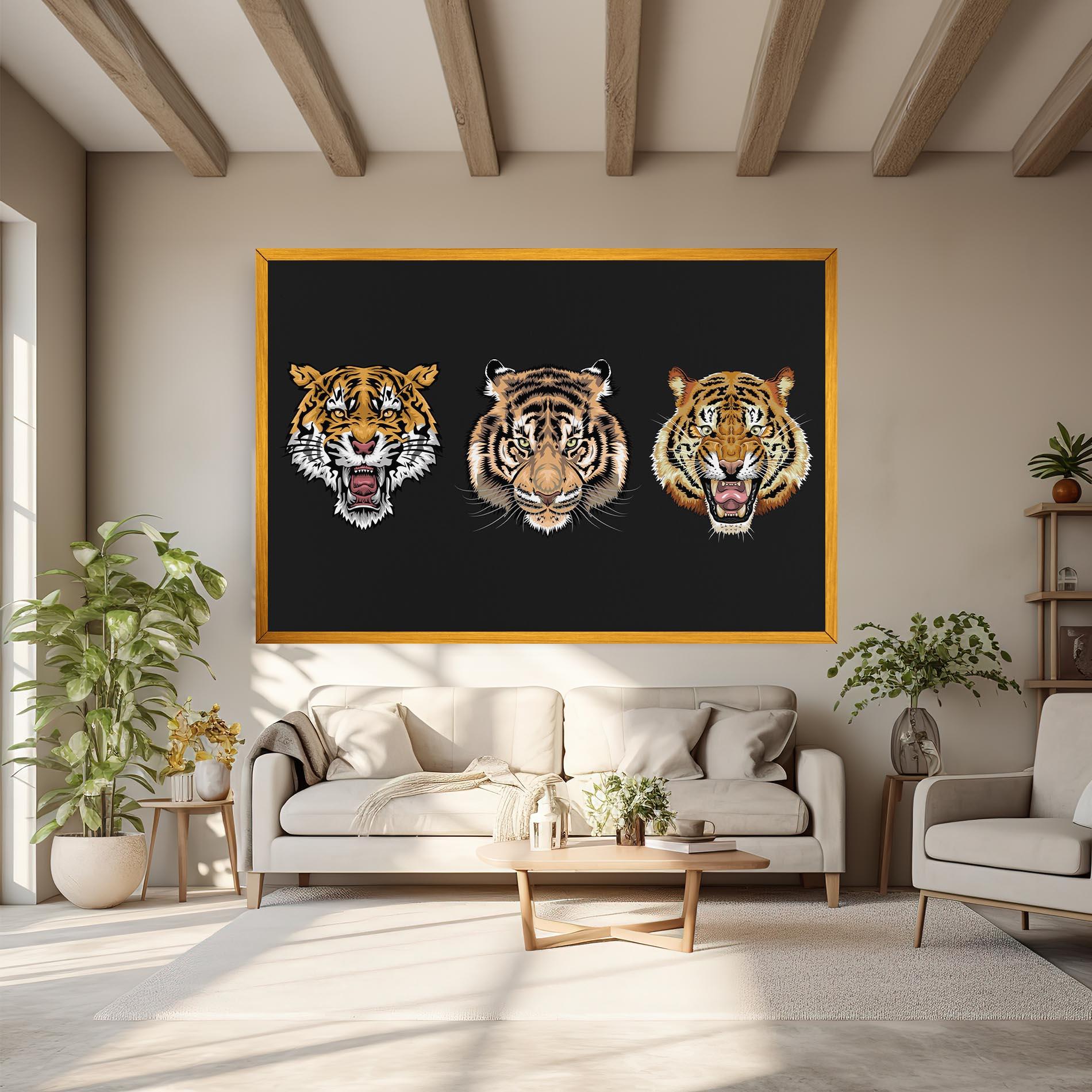 Leinwandbild 3 Tigers mockup 6