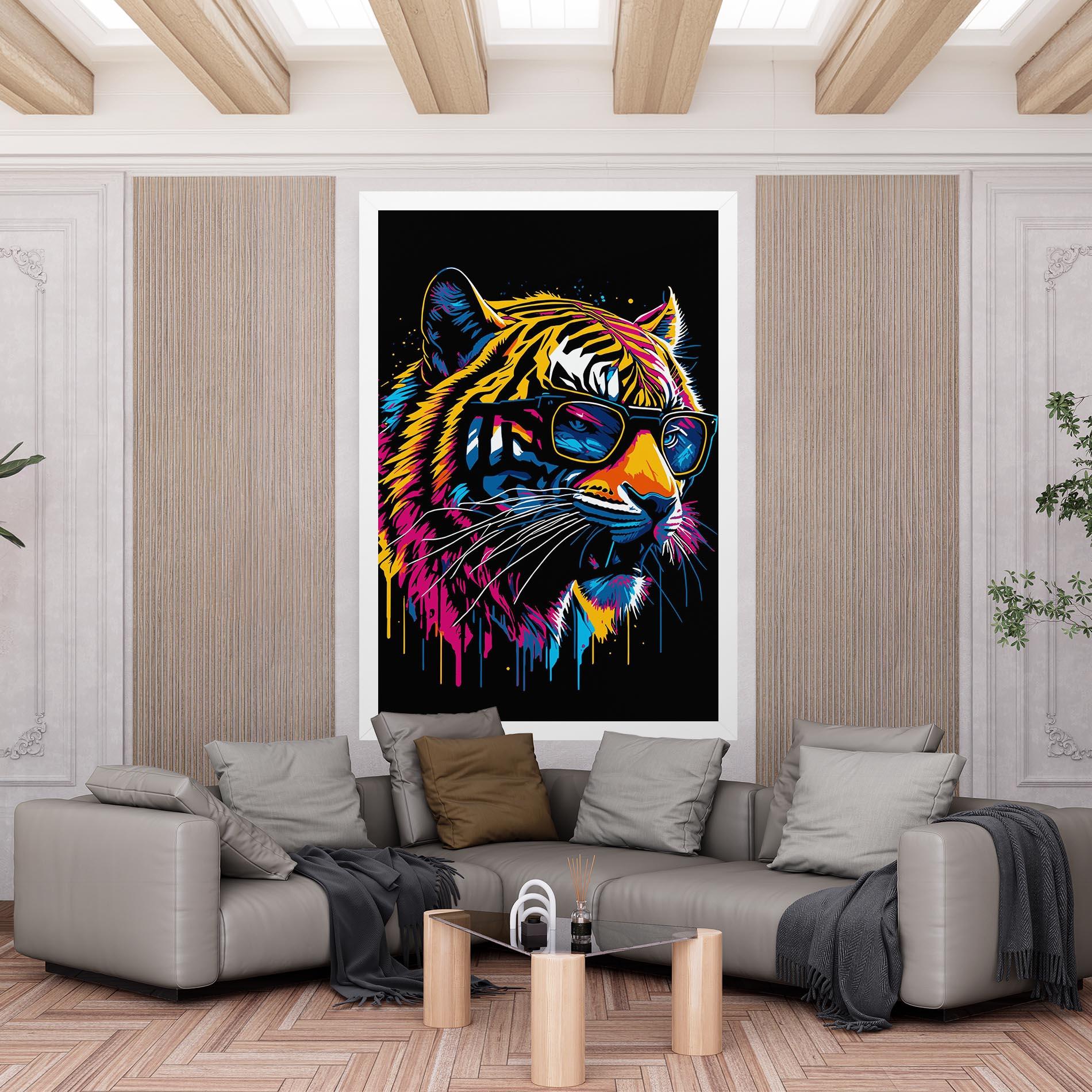 Leinwandbild Cool Tiger mockup 6