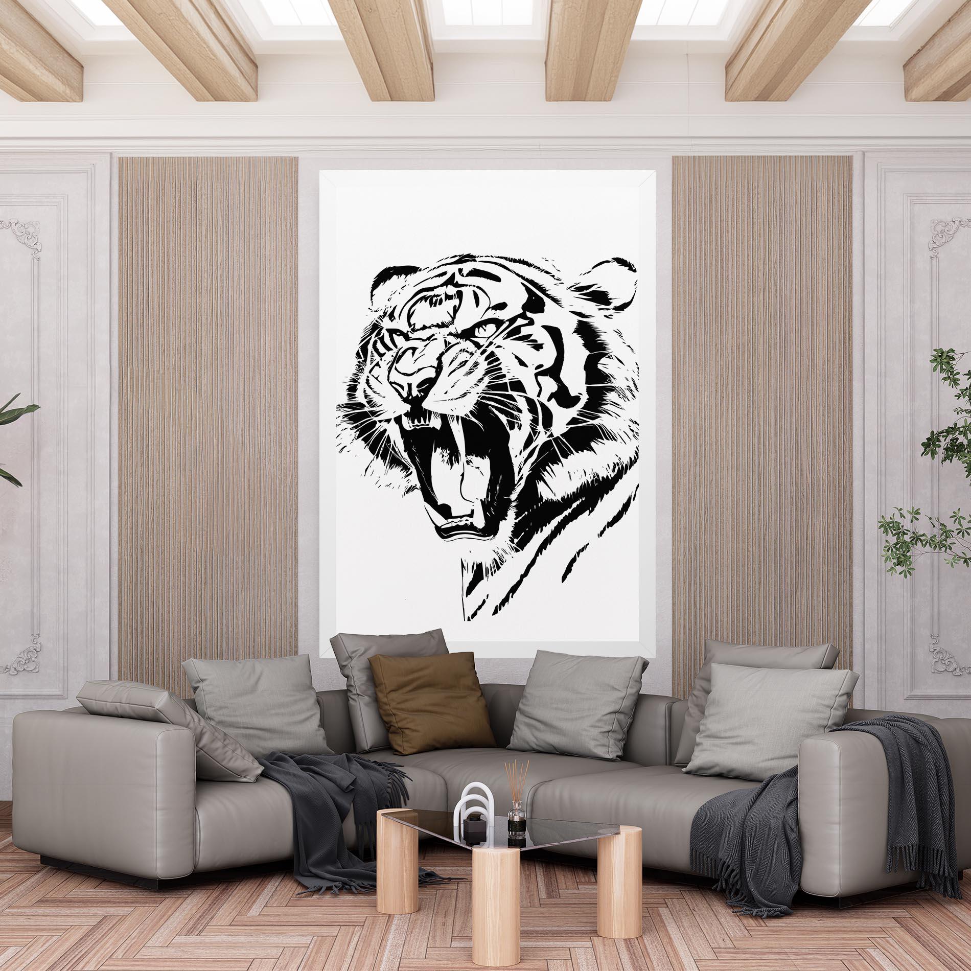 Leinwandbild Roaring Tiger mockup 6