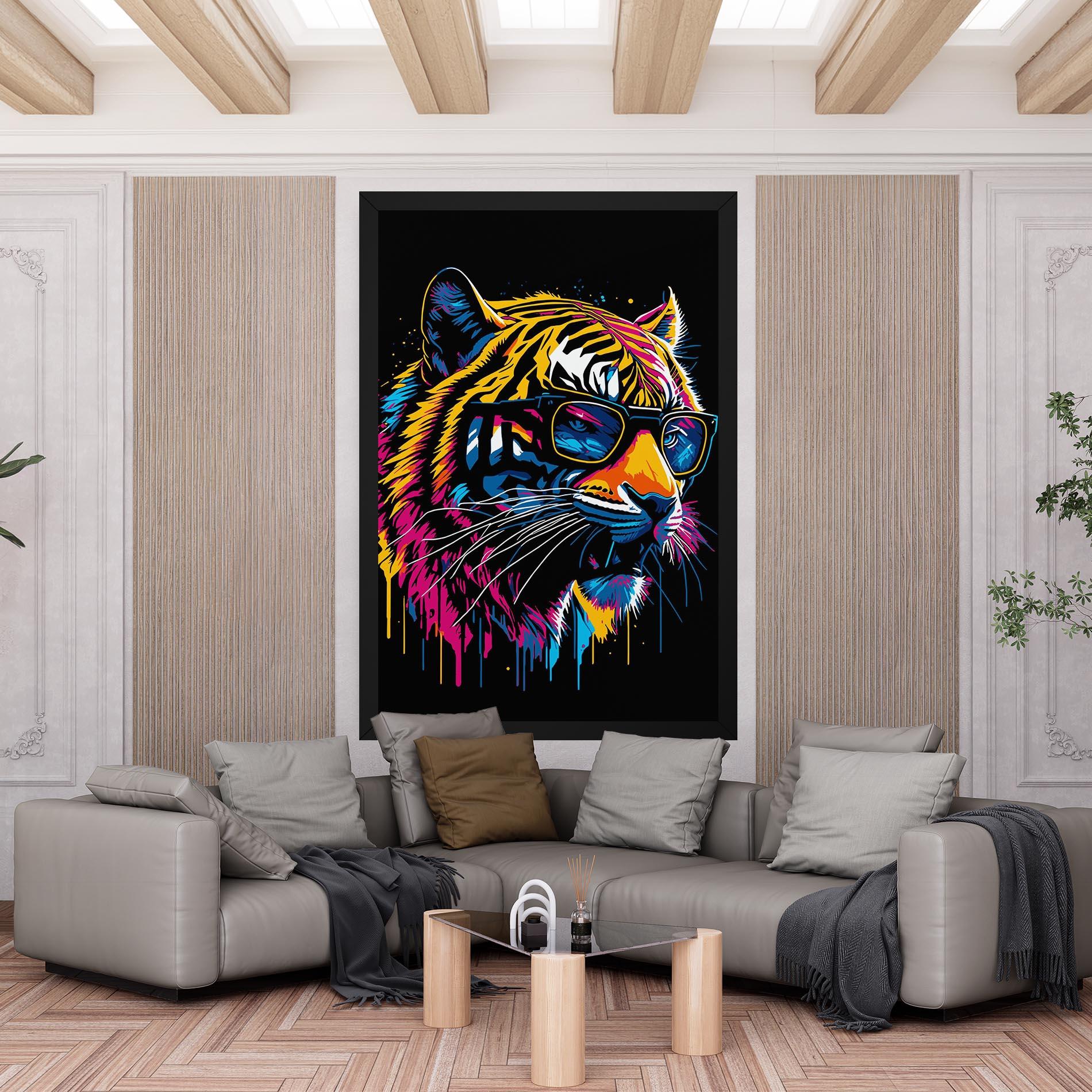 Leinwandbild Cool Tiger mockup 6