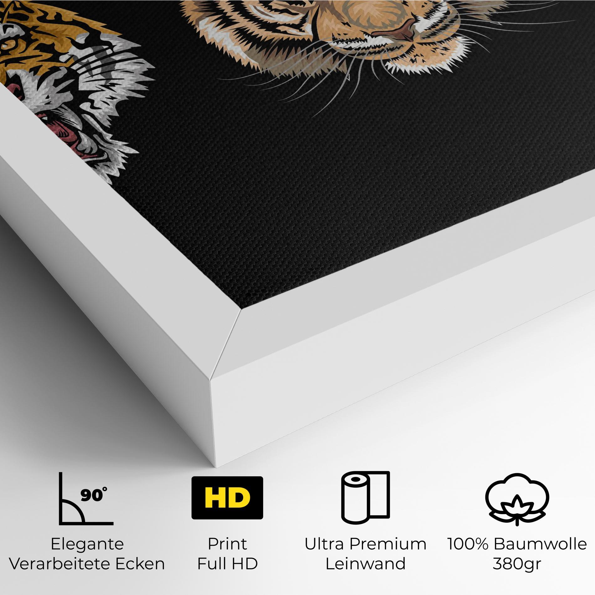 Leinwandbild 3 Tigers mockup 4