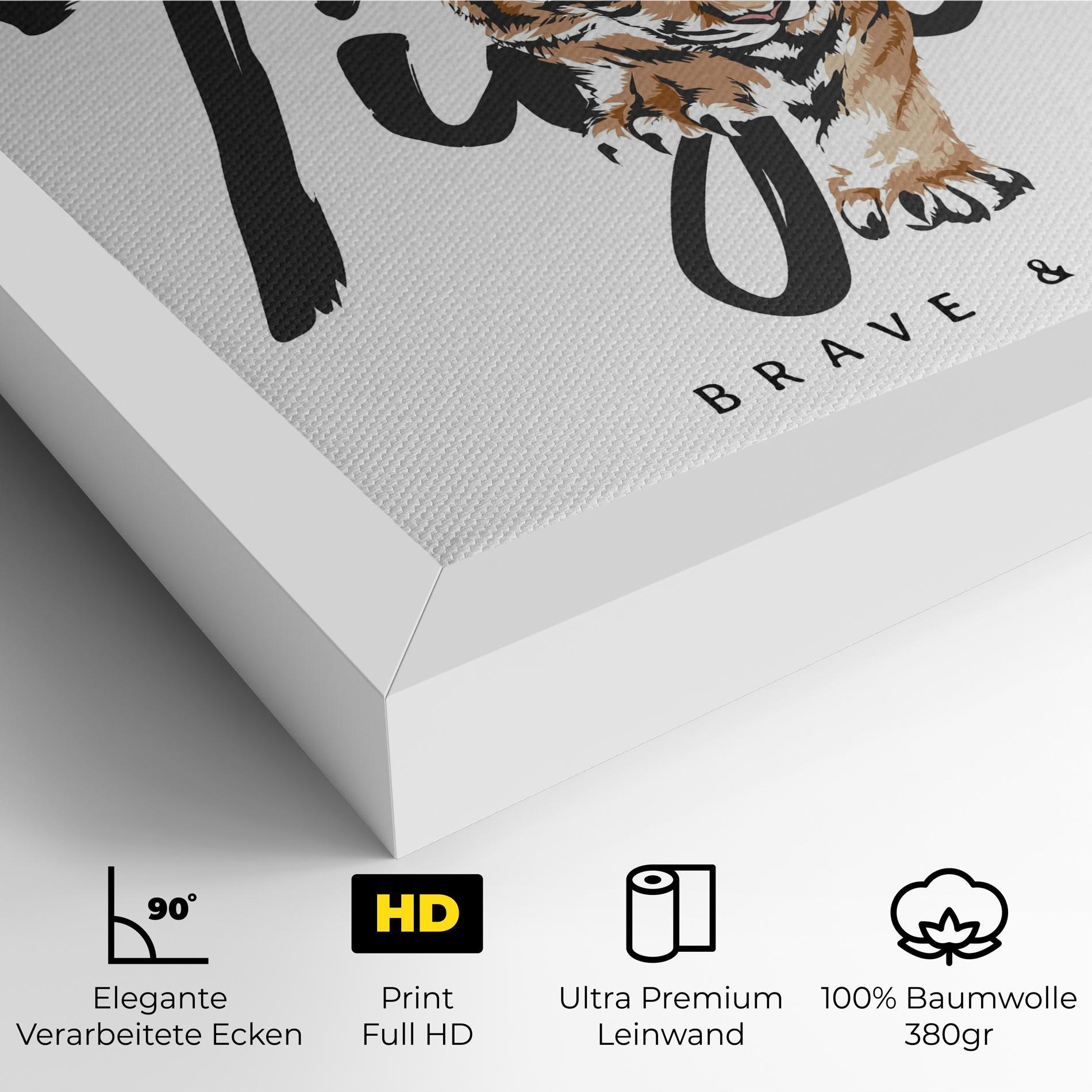 Leinwandbild Brave And Bold mockup 4