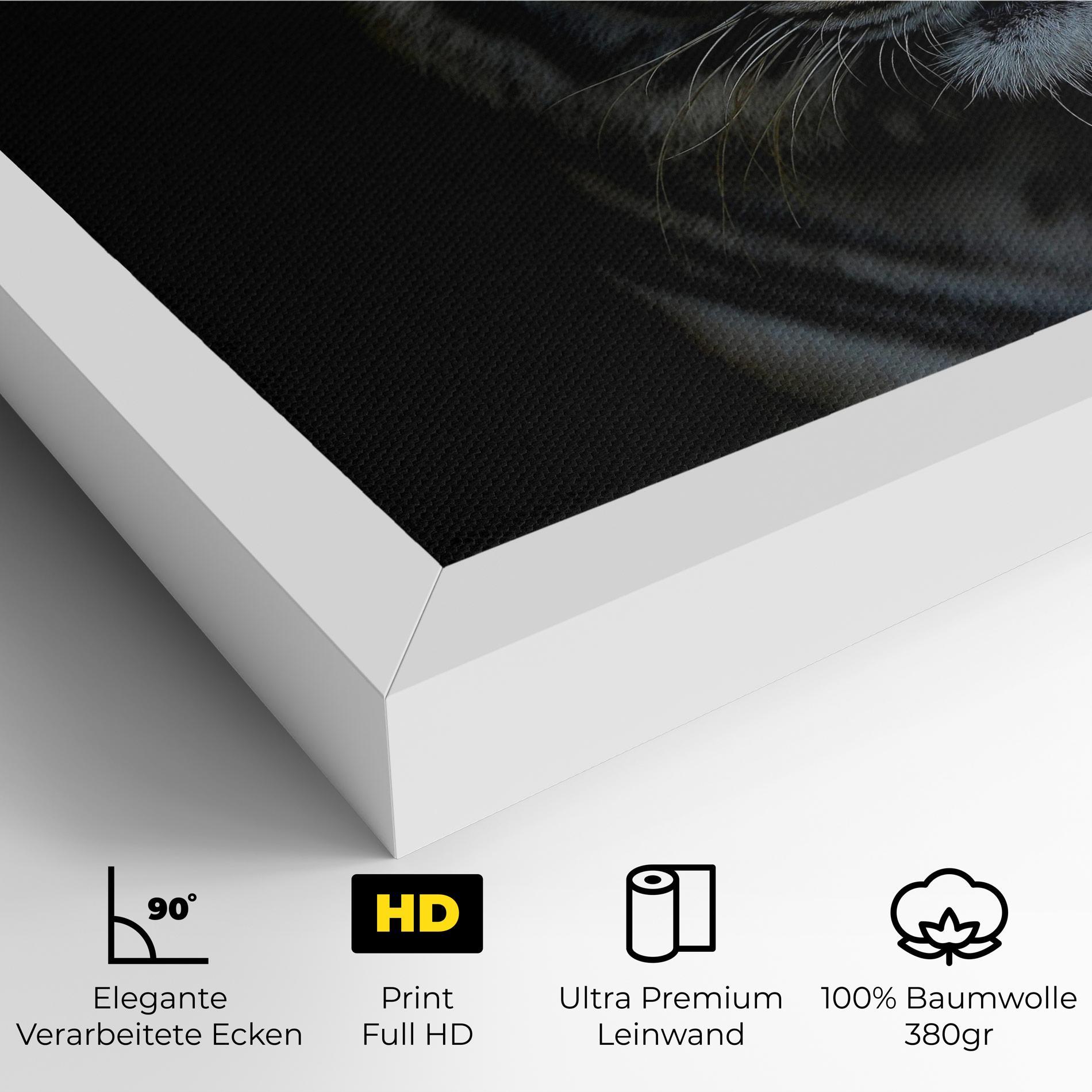 Leinwandbild Close Up Tiger mockup 4