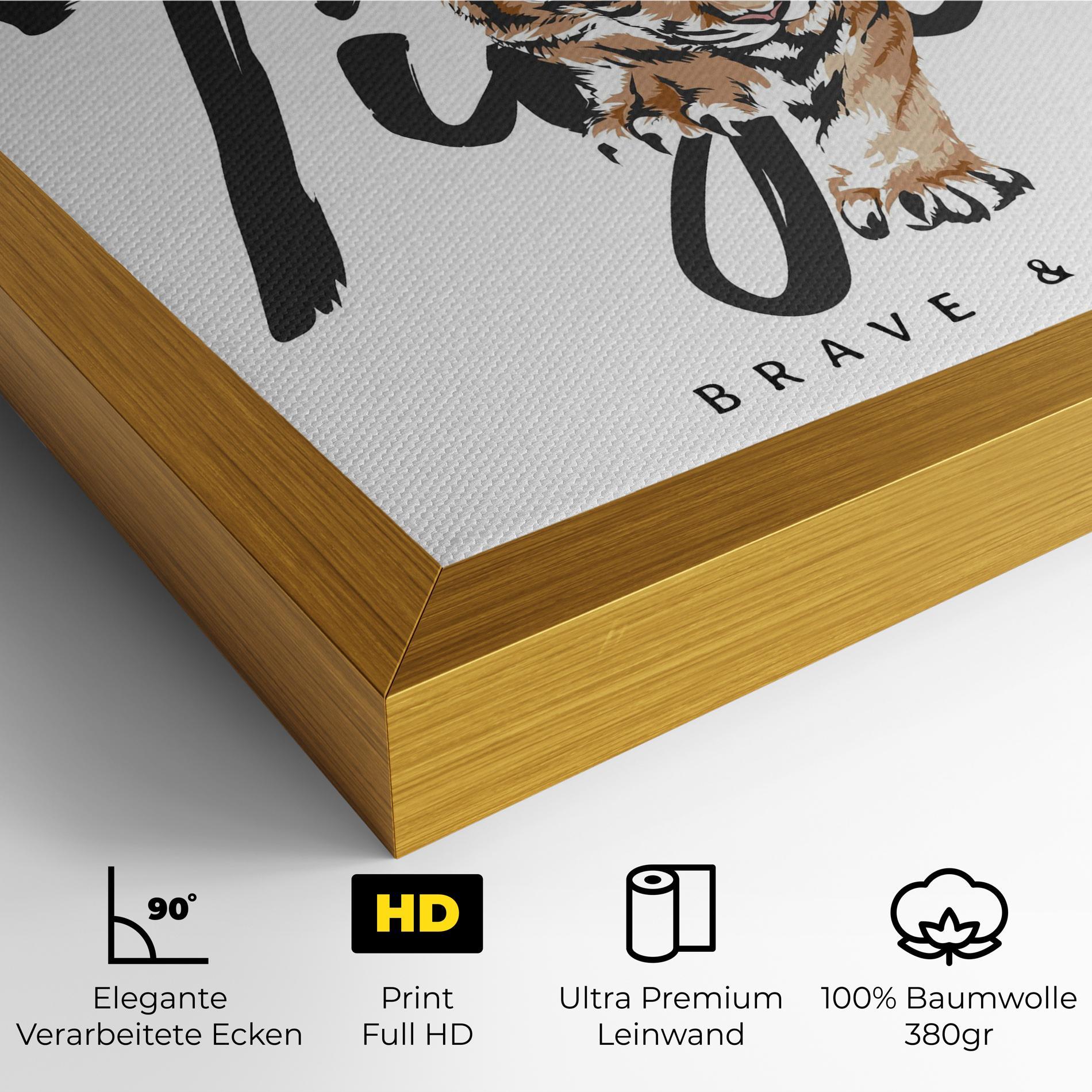 Leinwandbild Brave And Bold mockup 4