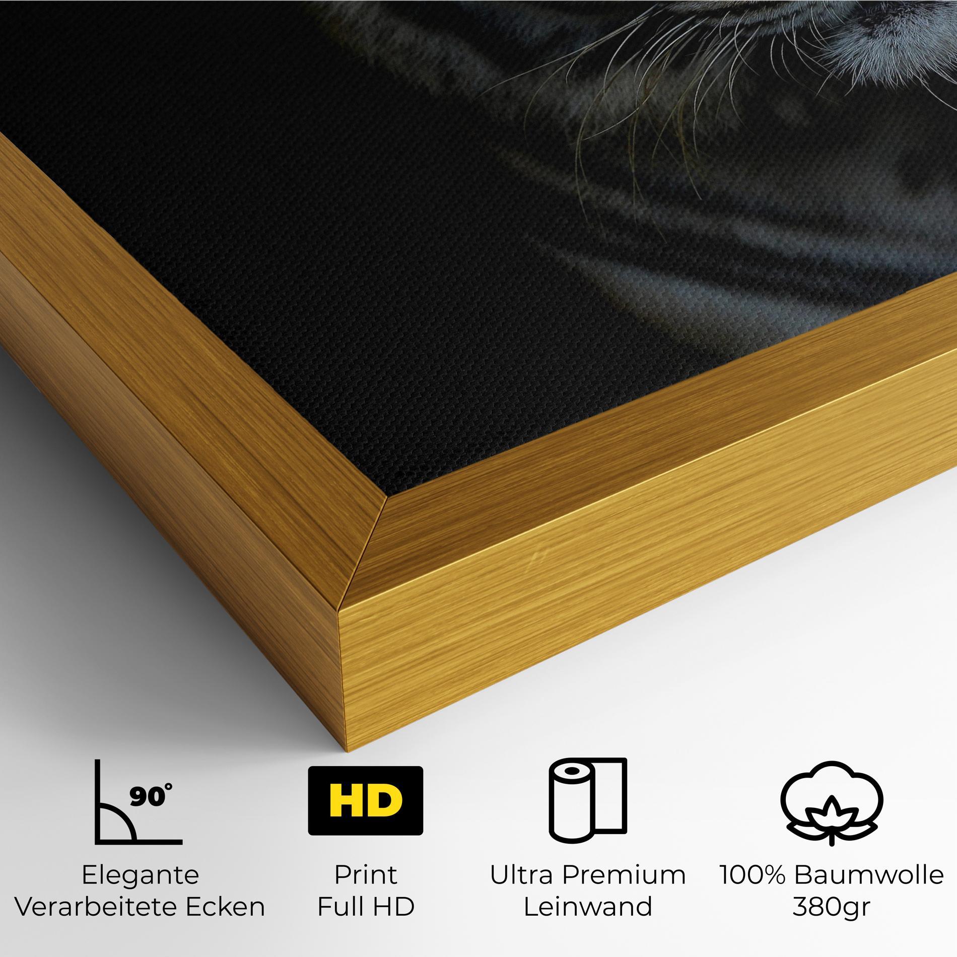 Leinwandbild Close Up Tiger mockup 4