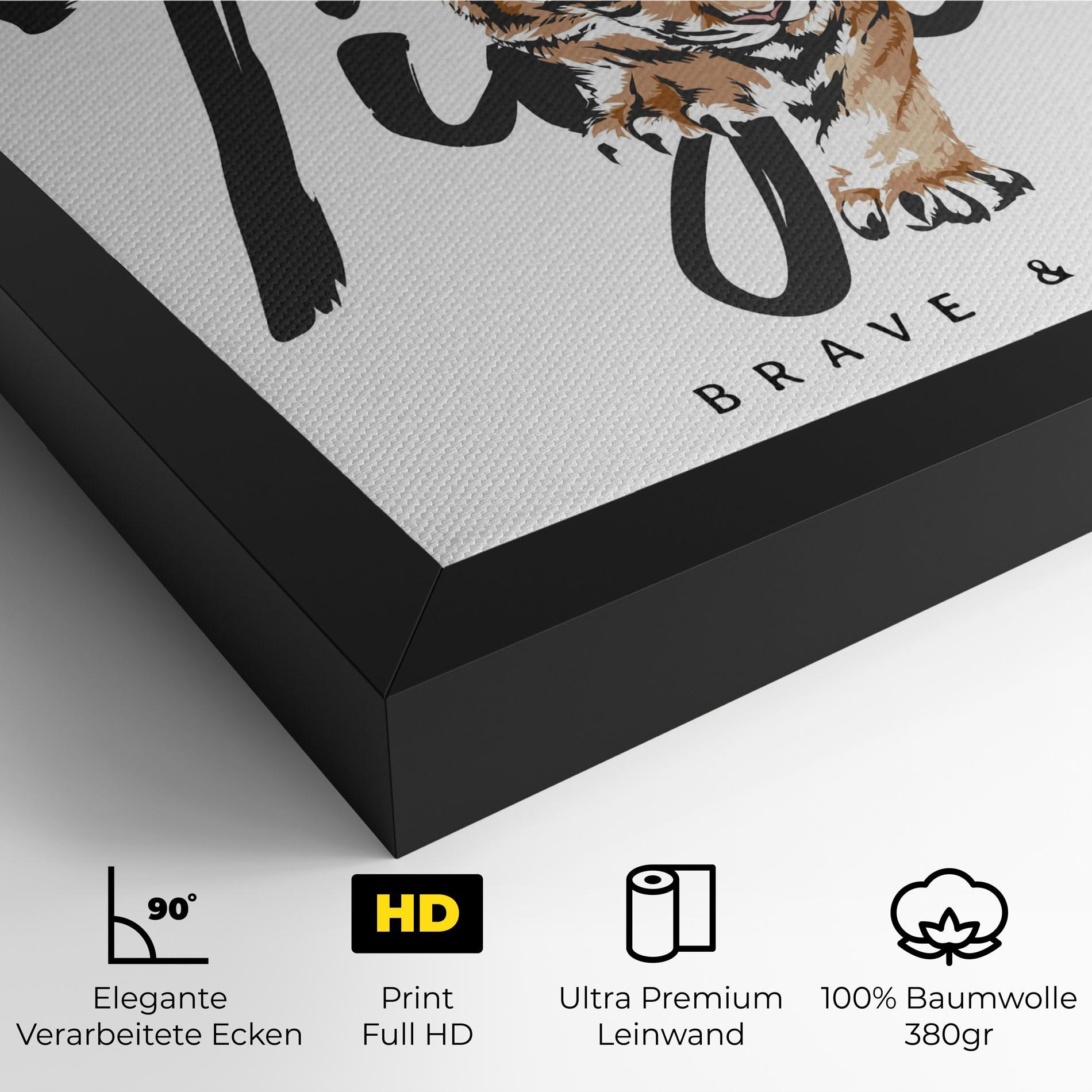 Leinwandbild Brave And Bold mockup 4