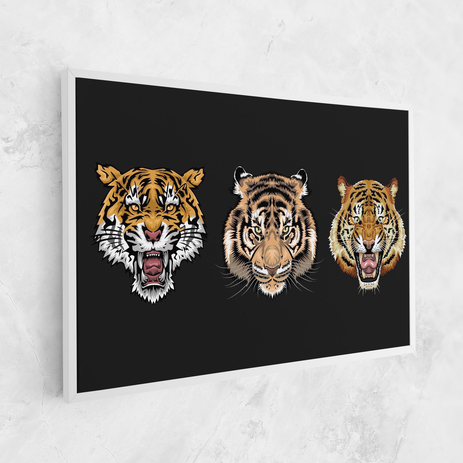 Leinwandbild 3 Tigers mockup 1