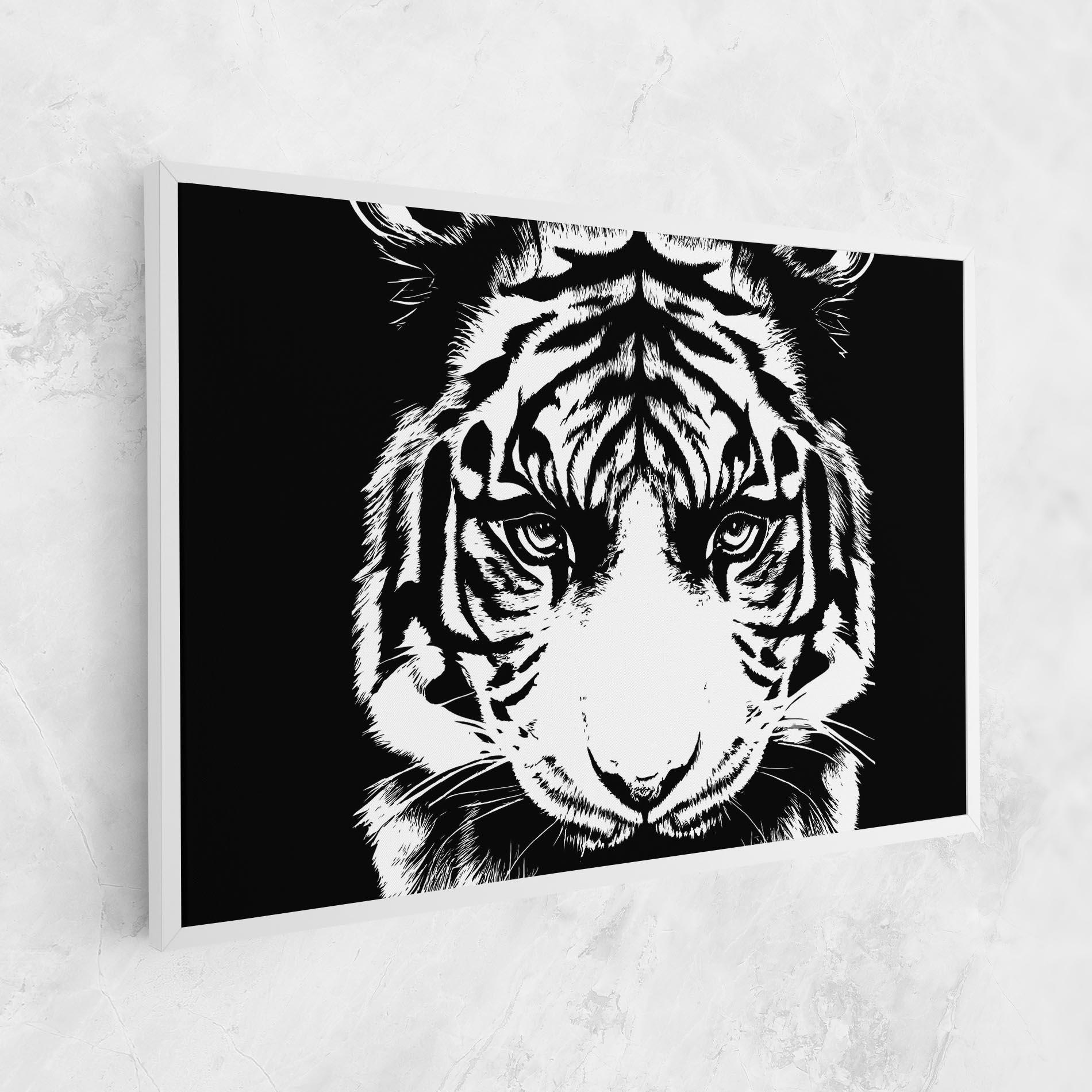 Leinwandbild Big Eyes Tiger mockup 1