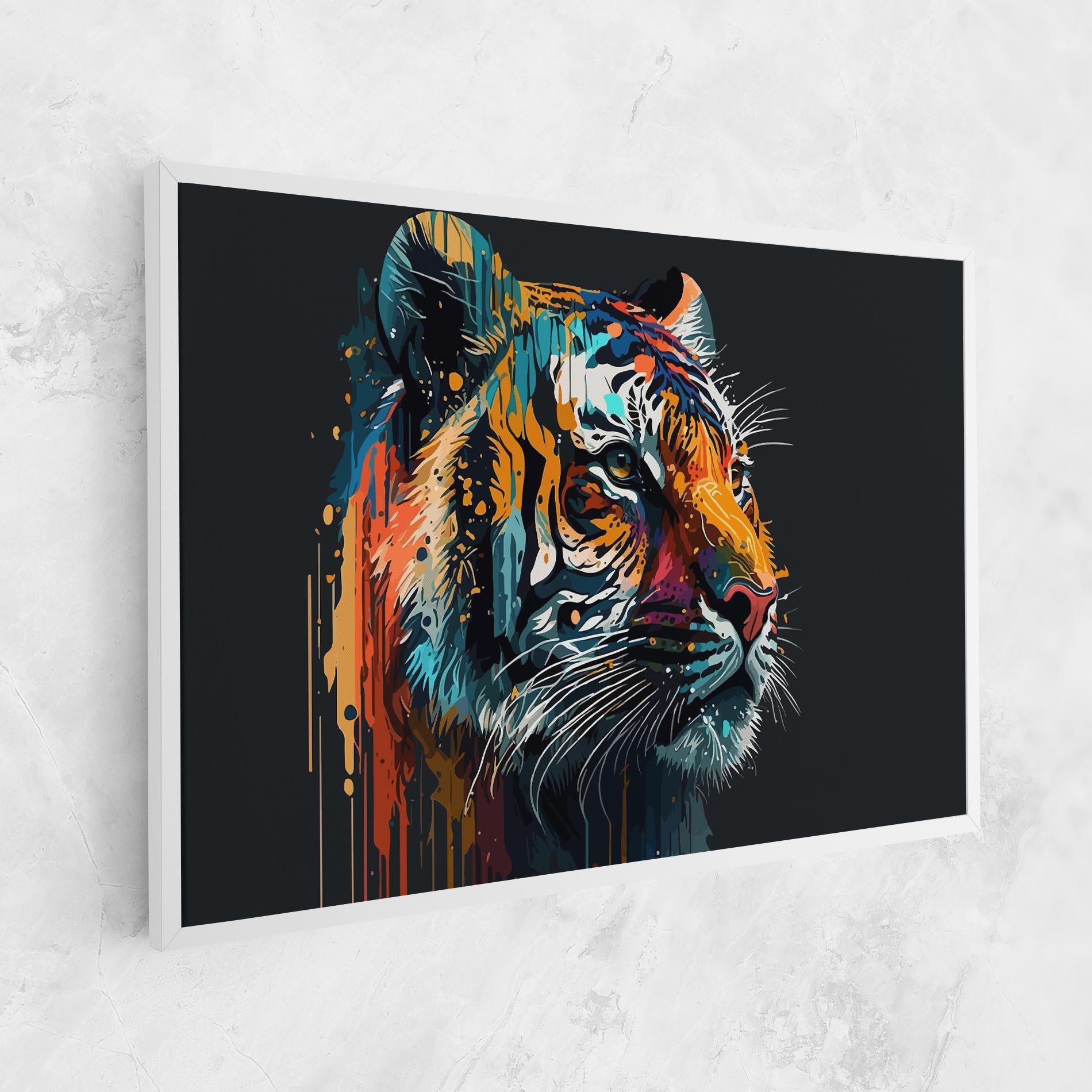 Leinwandbild Color Mix Tiger mockup 1