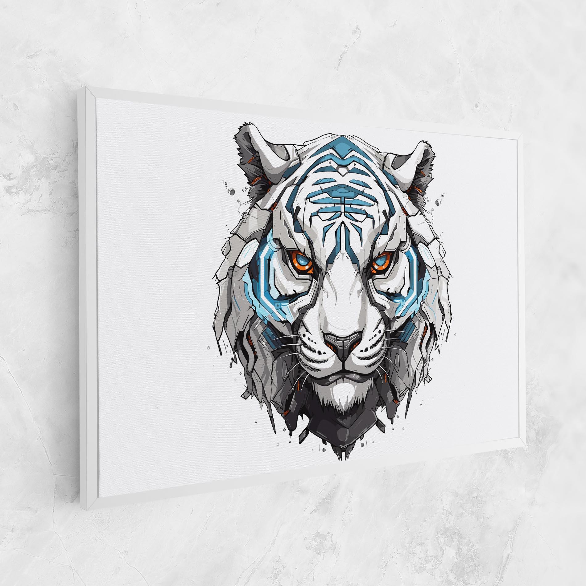 Leinwandbild Cyborg Tiger mockup 1