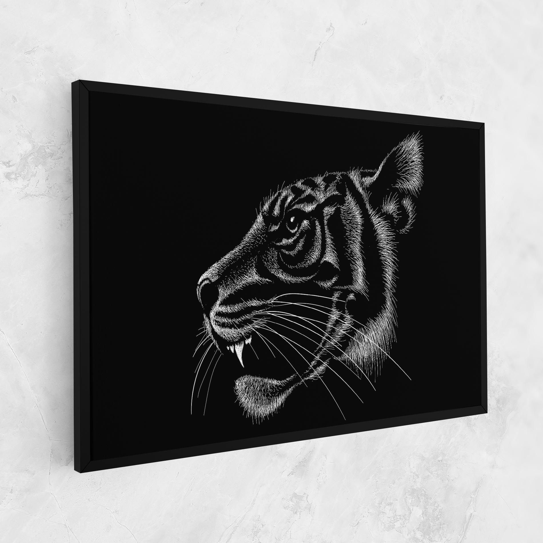 Tiger White Head mockup 1