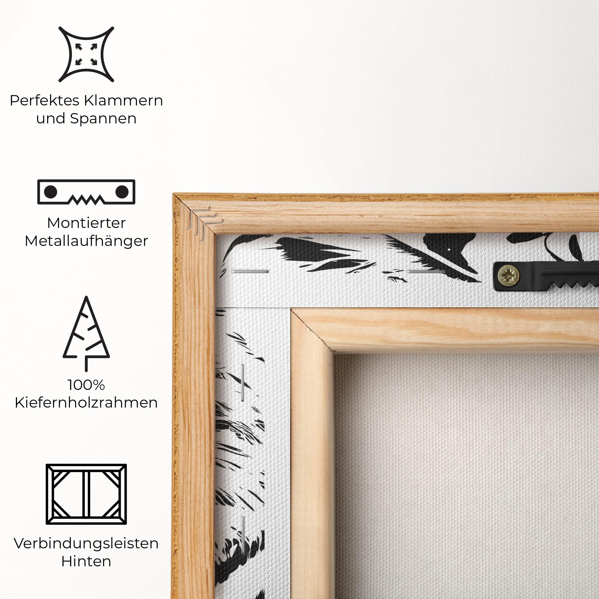 Leinwandbild Roaring Tiger mockup 5