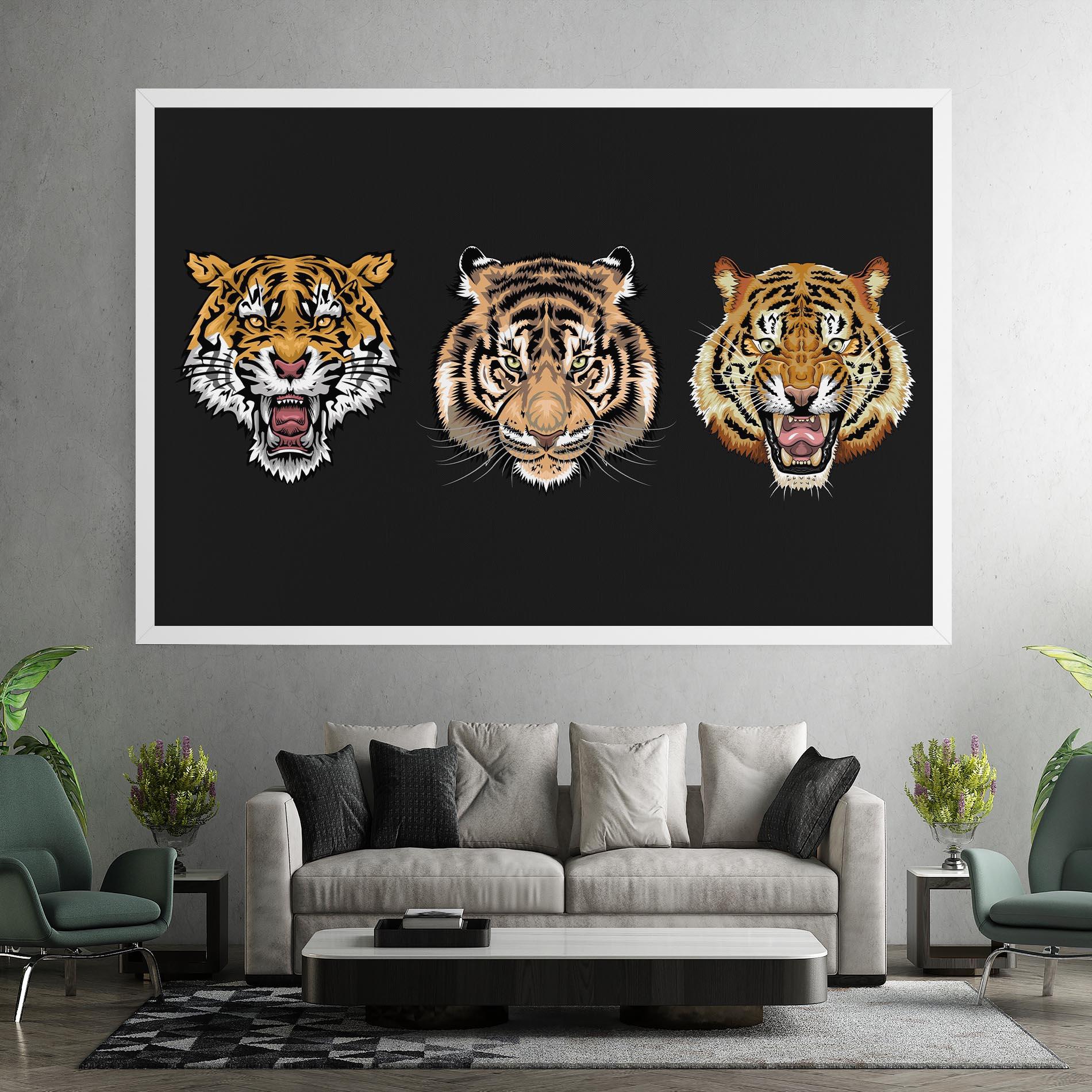 Leinwandbild 3 Tigers mockup 7