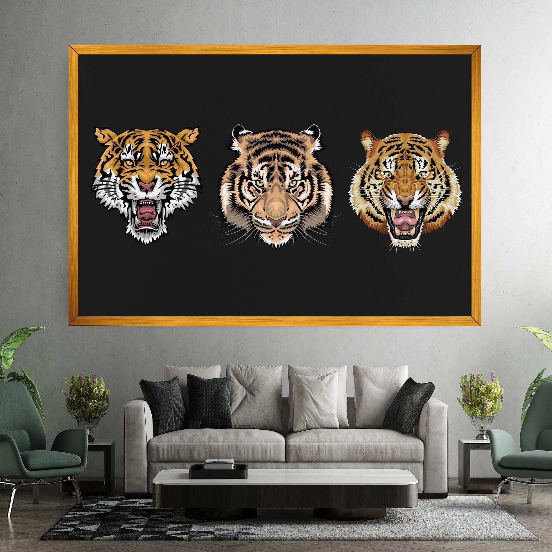 Leinwandbild 3 Tigers mockup 7