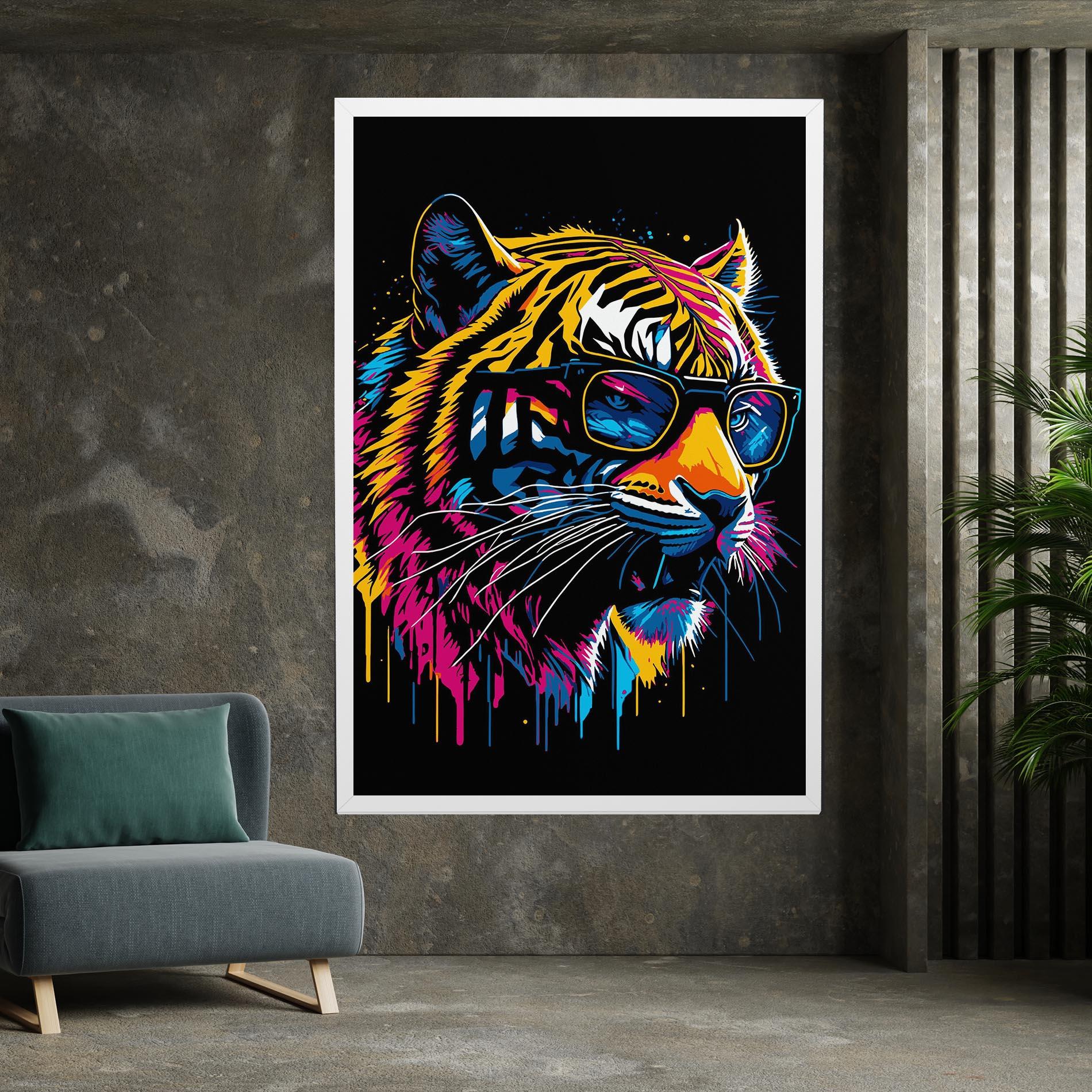 Leinwandbild Cool Tiger mockup 7