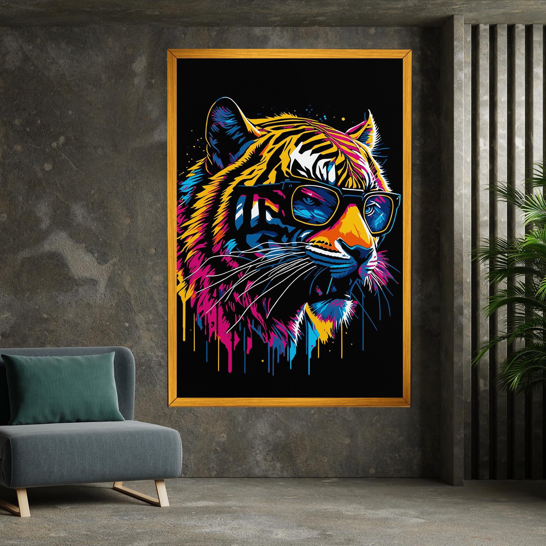 Leinwandbild Cool Tiger mockup 7