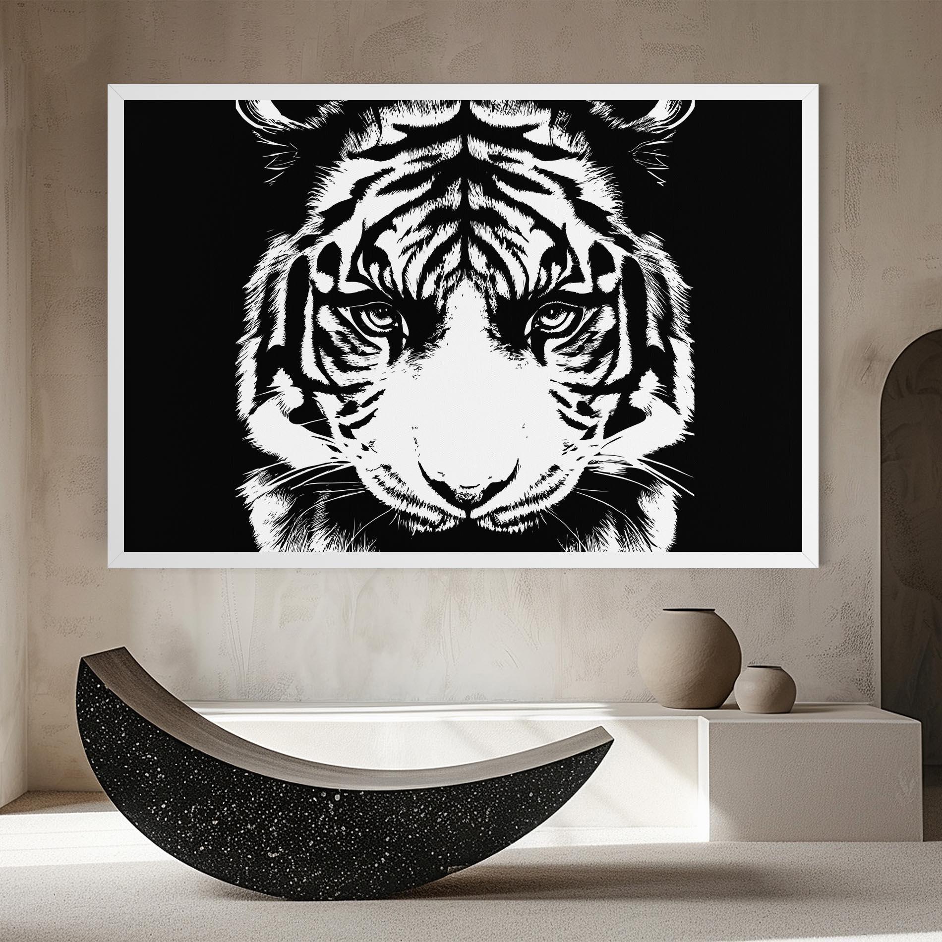 Leinwandbild Big Eyes Tiger mockup 8