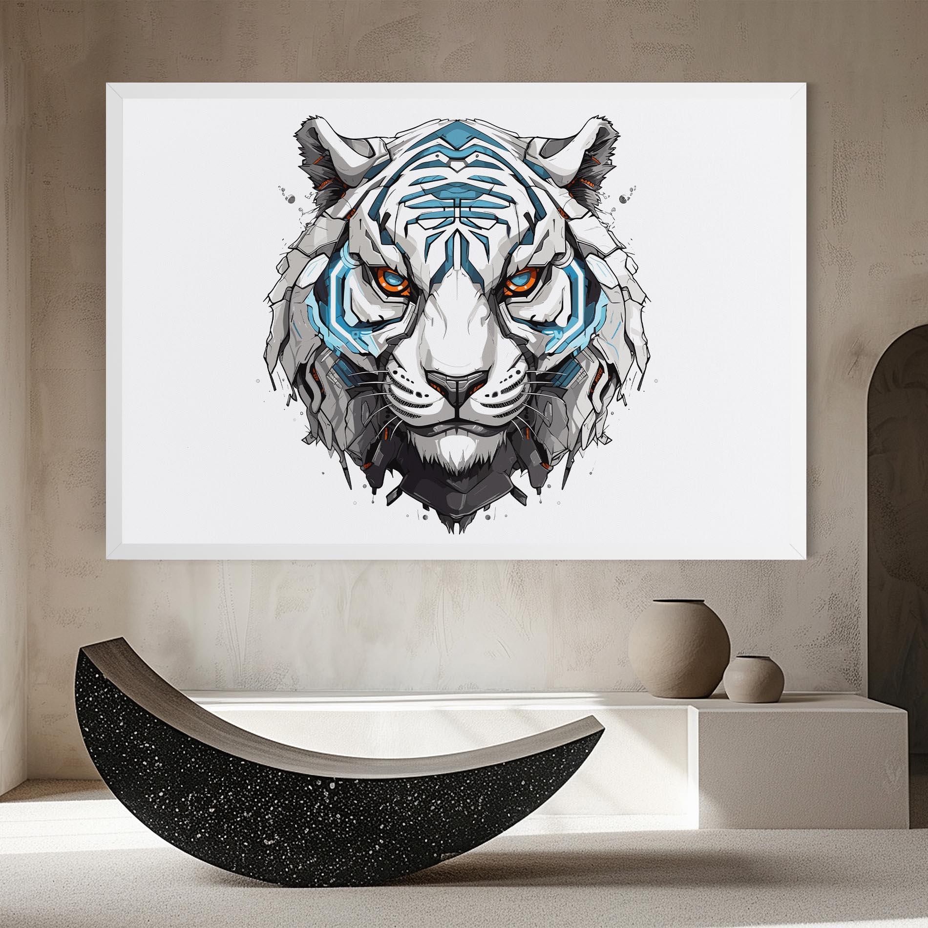 Leinwandbild Cyborg Tiger mockup 8